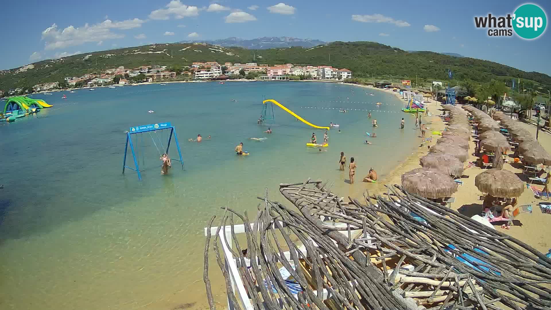 Kamera v zivo – Plaža Planjka – otok Pag