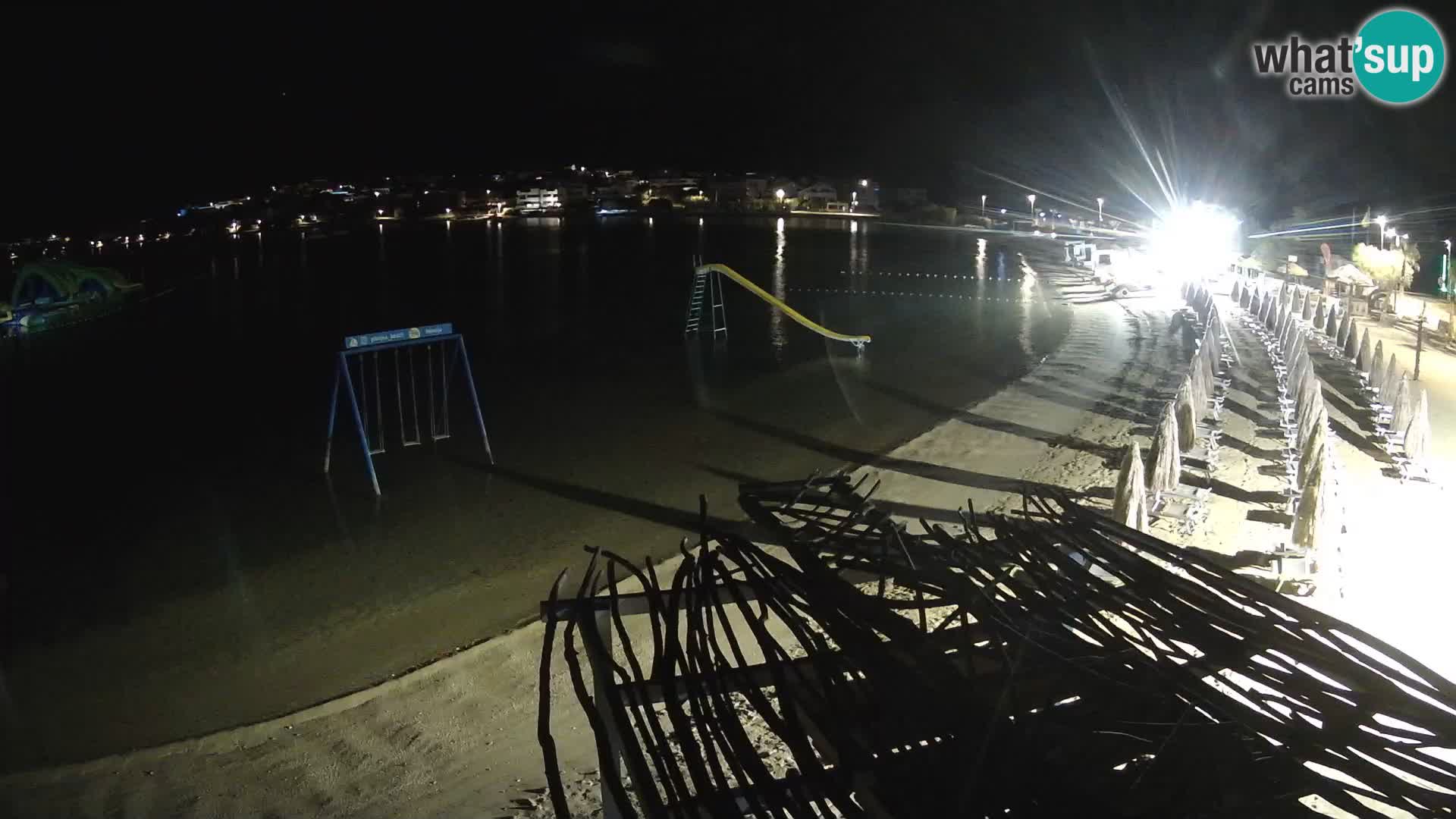 Kamera v zivo – Plaža Planjka – otok Pag