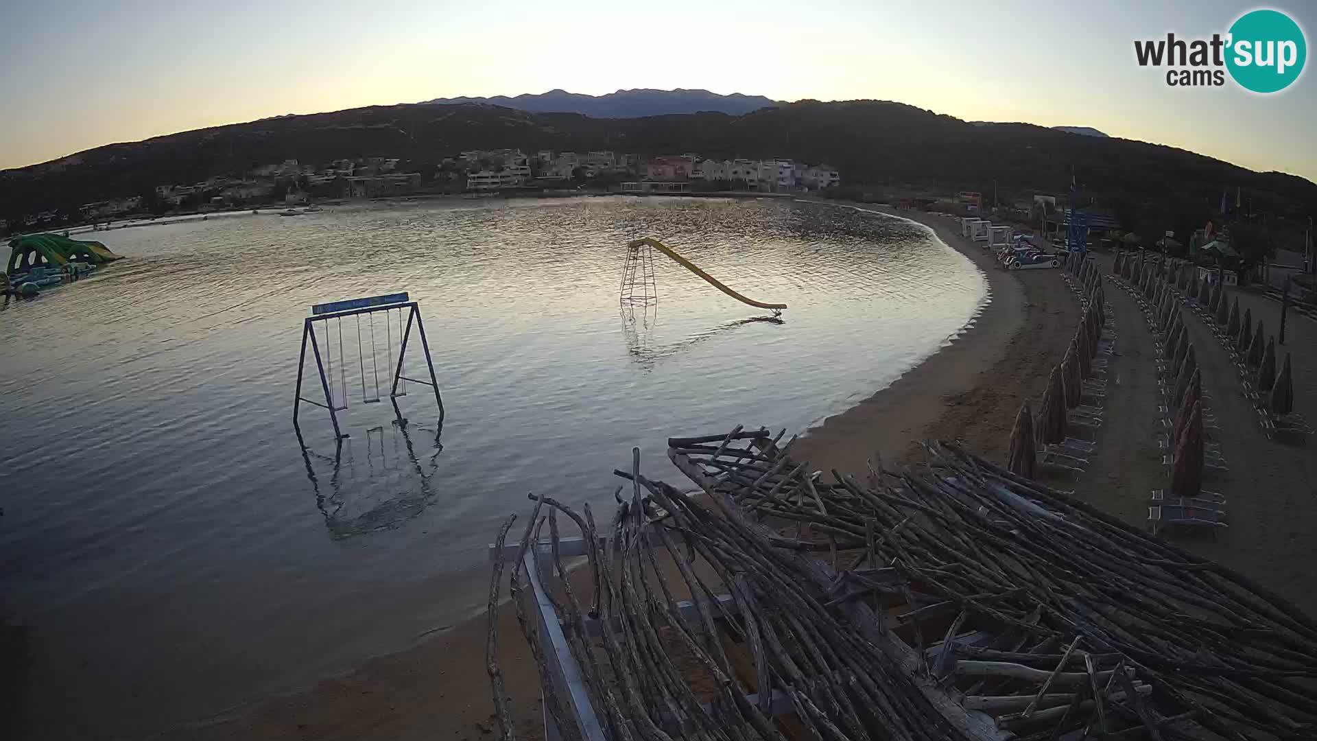 Kamera v zivo – Plaža Planjka – otok Pag