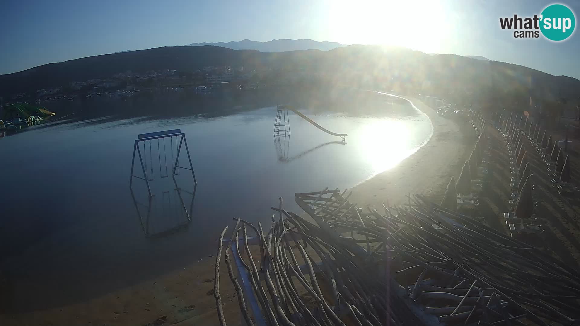 Kamera v zivo – Plaža Planjka – otok Pag