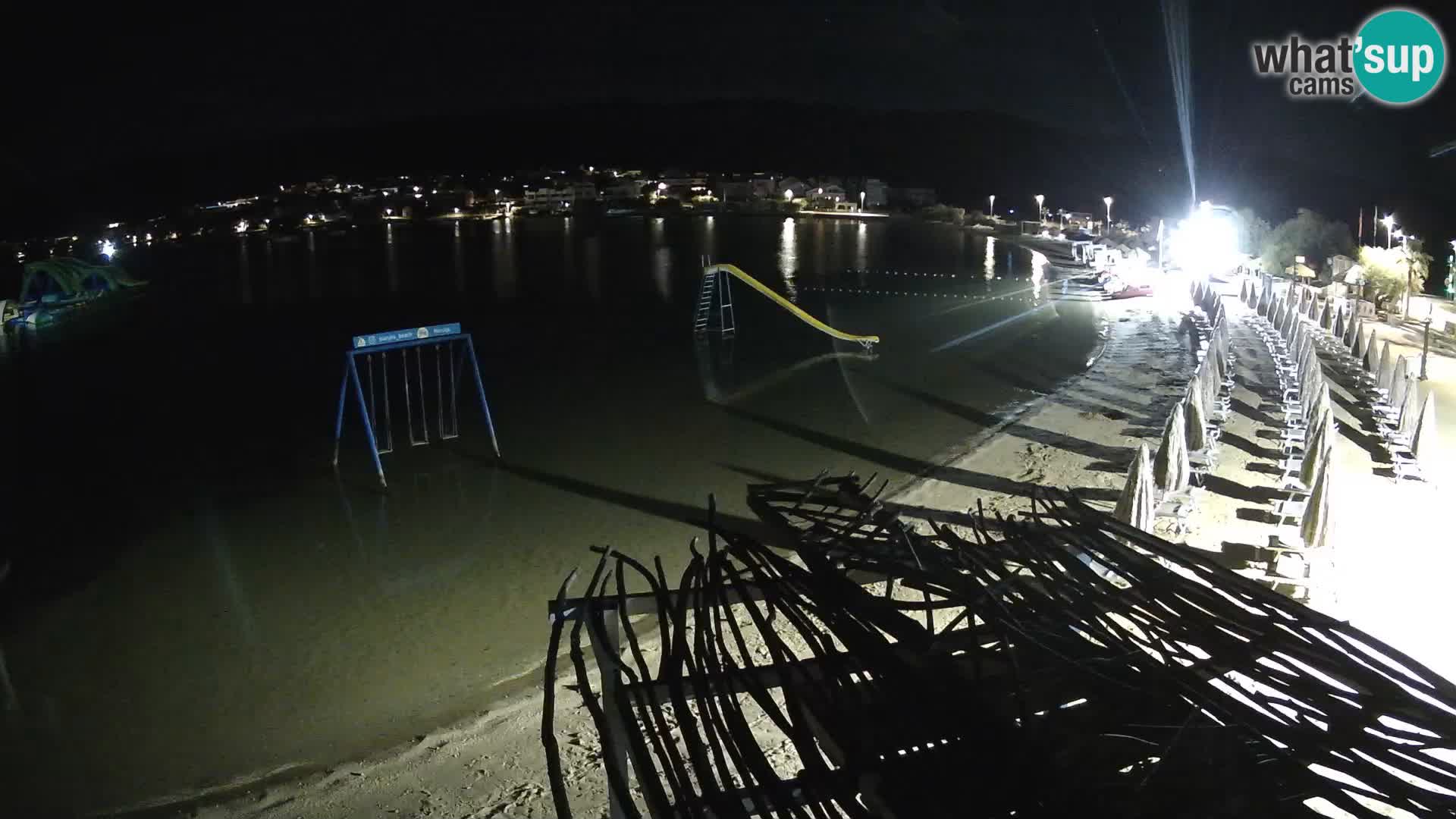 Kamera v zivo – Plaža Planjka – otok Pag