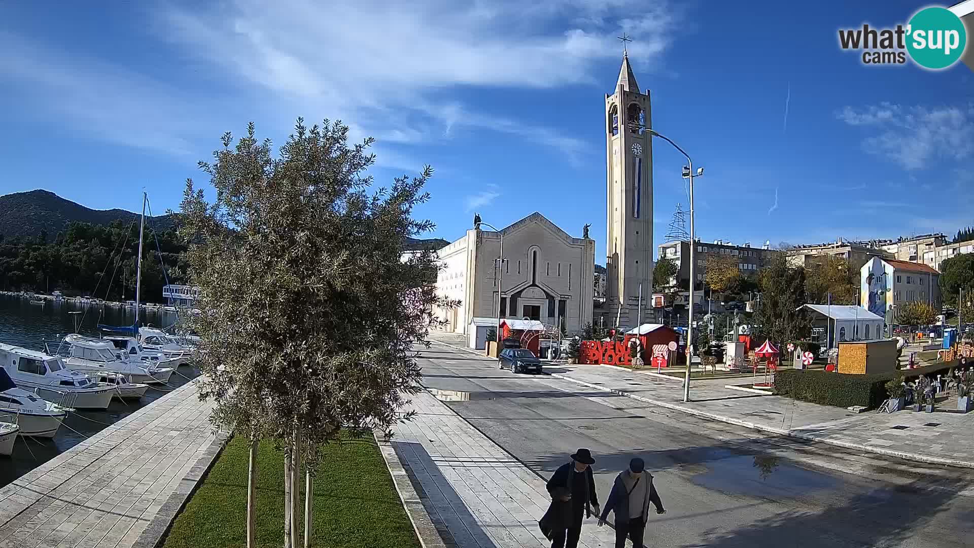 Spletna kamera Ploče | Osupljiv pogled na Rivo in katedralo