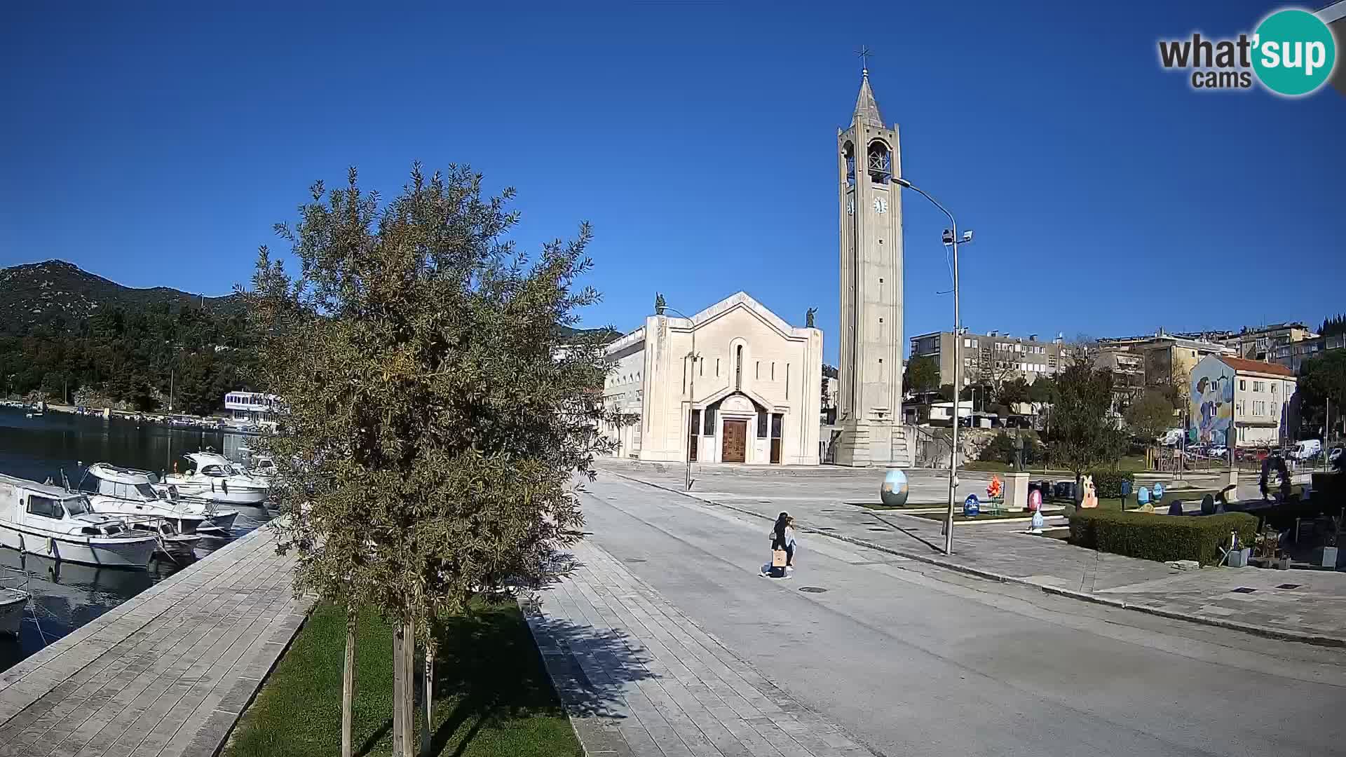 Spletna kamera Ploče | Osupljiv pogled na Rivo in katedralo