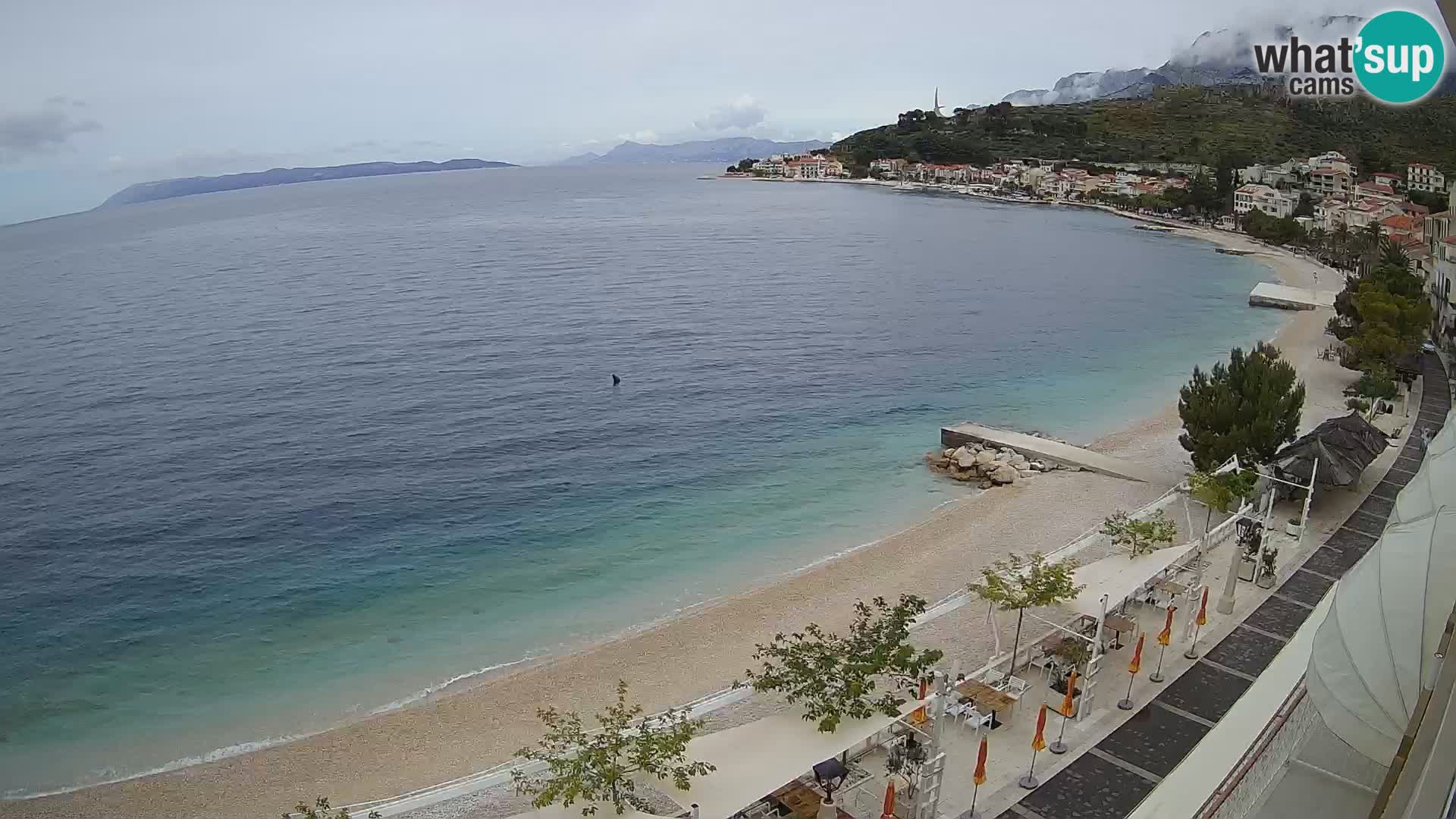 Vista de la playa in Podgora