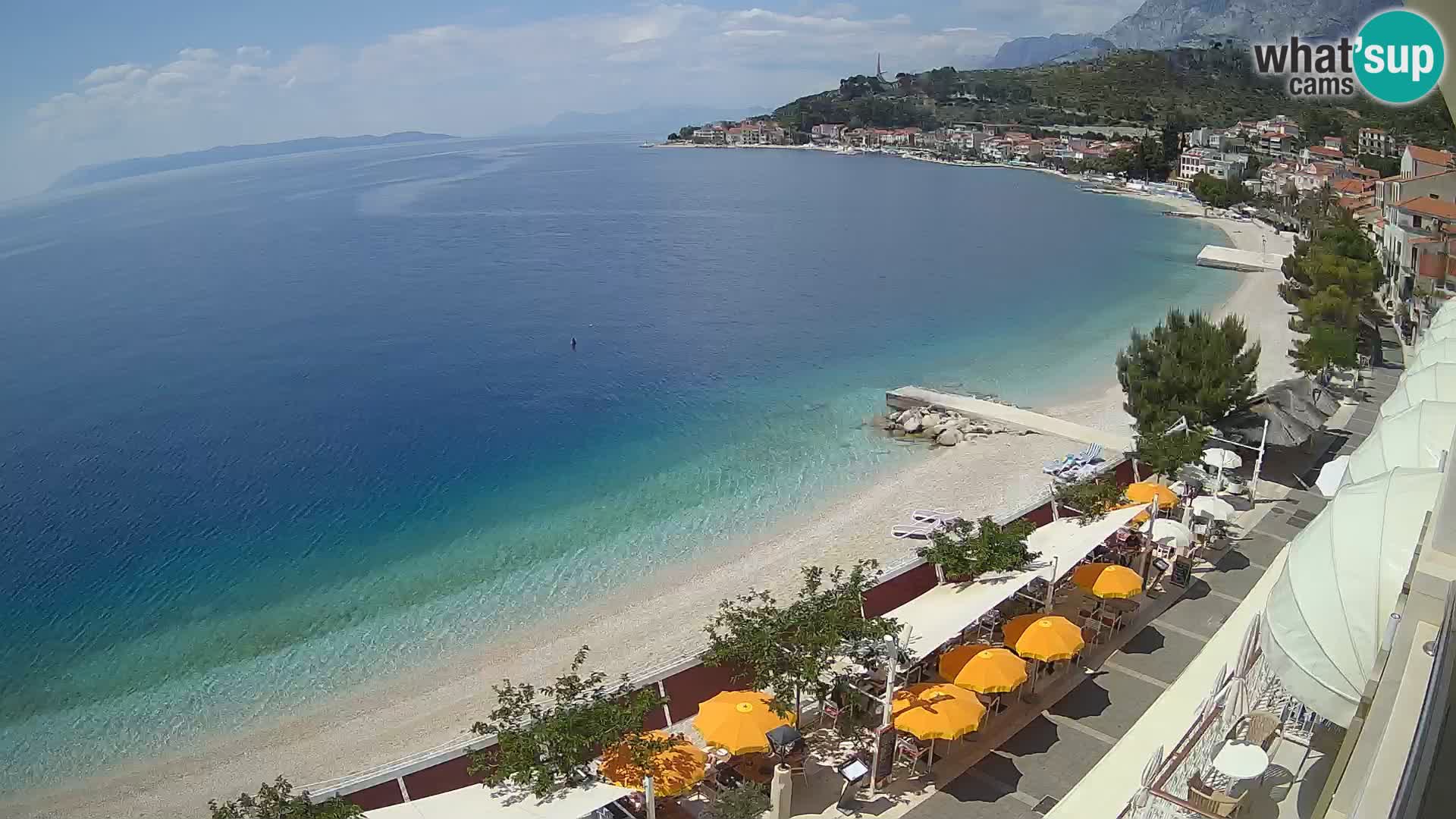 Podgora webcam – panorama beach – Dalmatia – Croatia