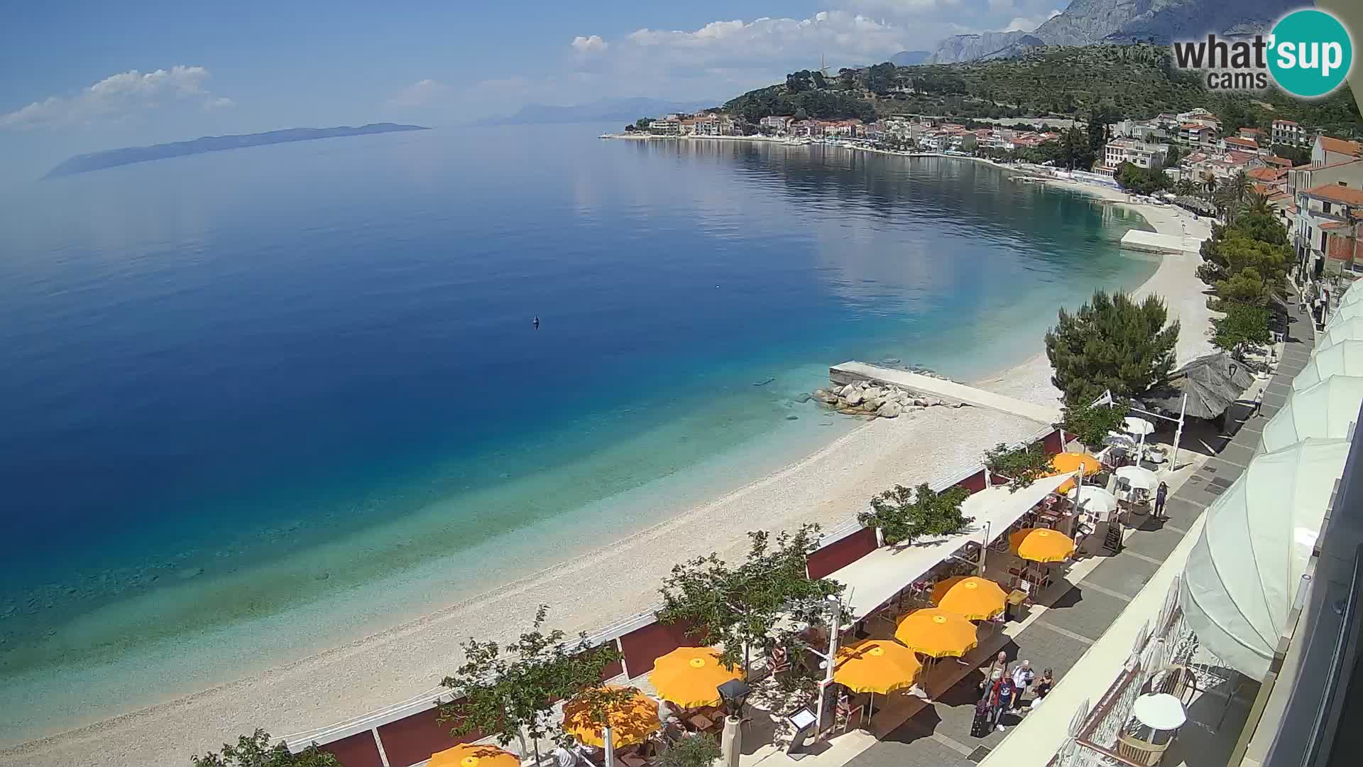 Panorama strand in Podgora