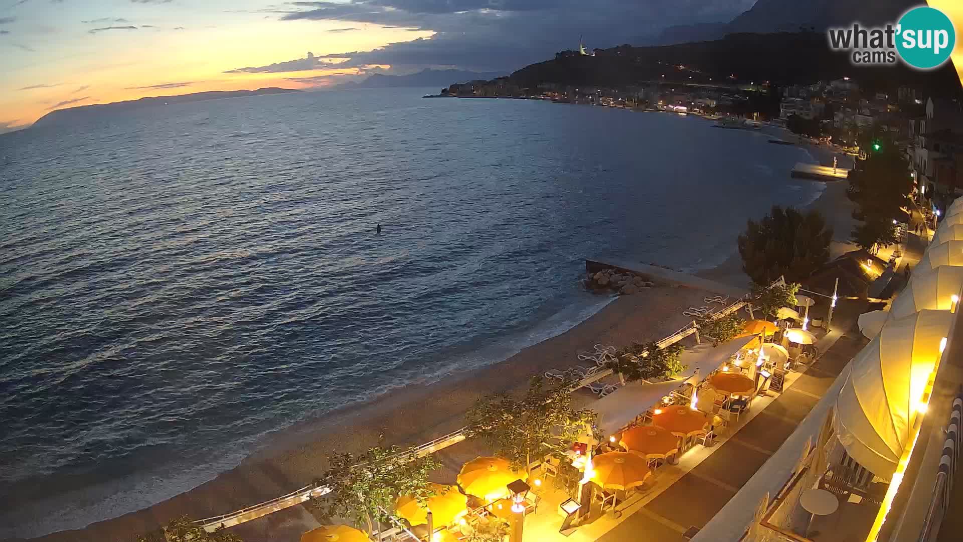 Panorama strand in Podgora