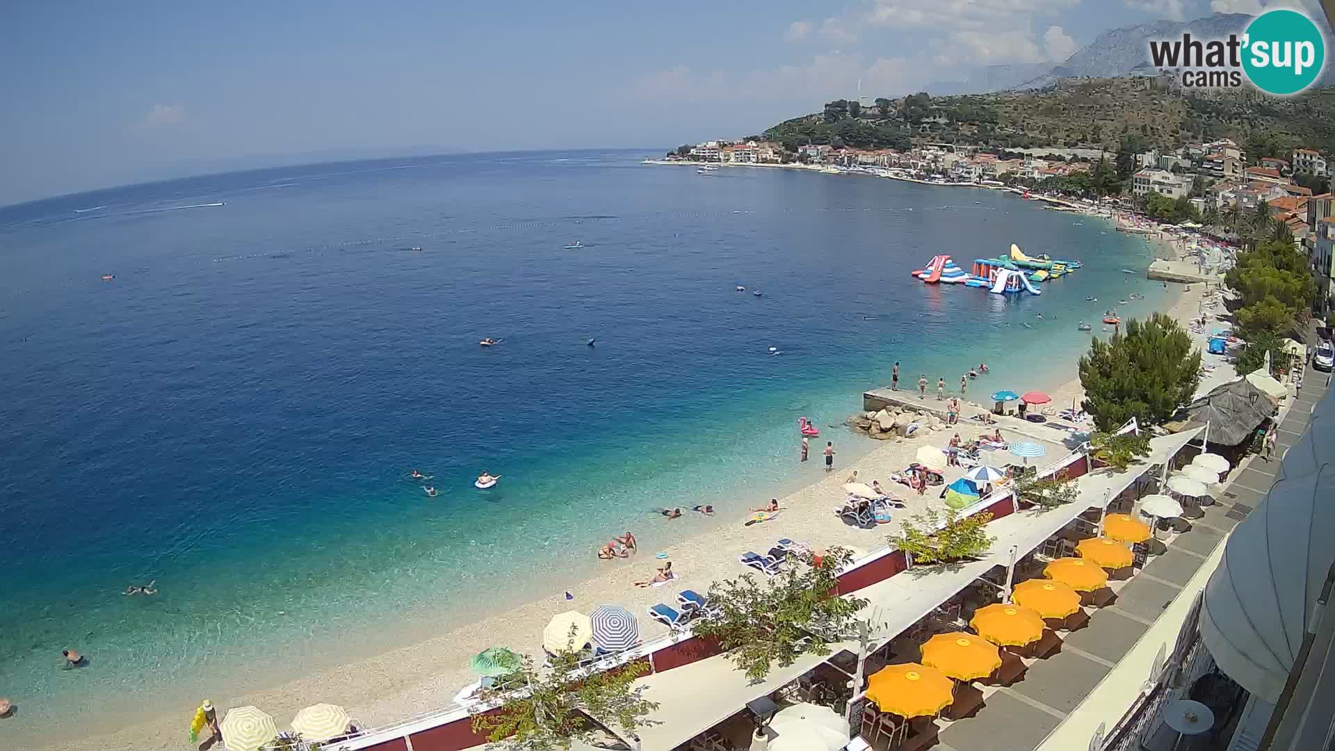 Podgora webcam – panorama beach – Dalmatia – Croatia