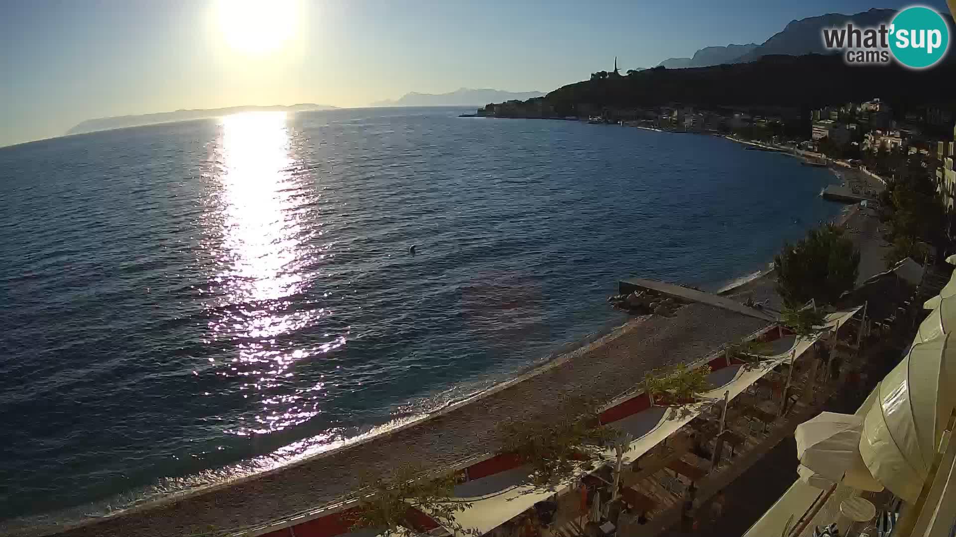 Vista de la playa in Podgora