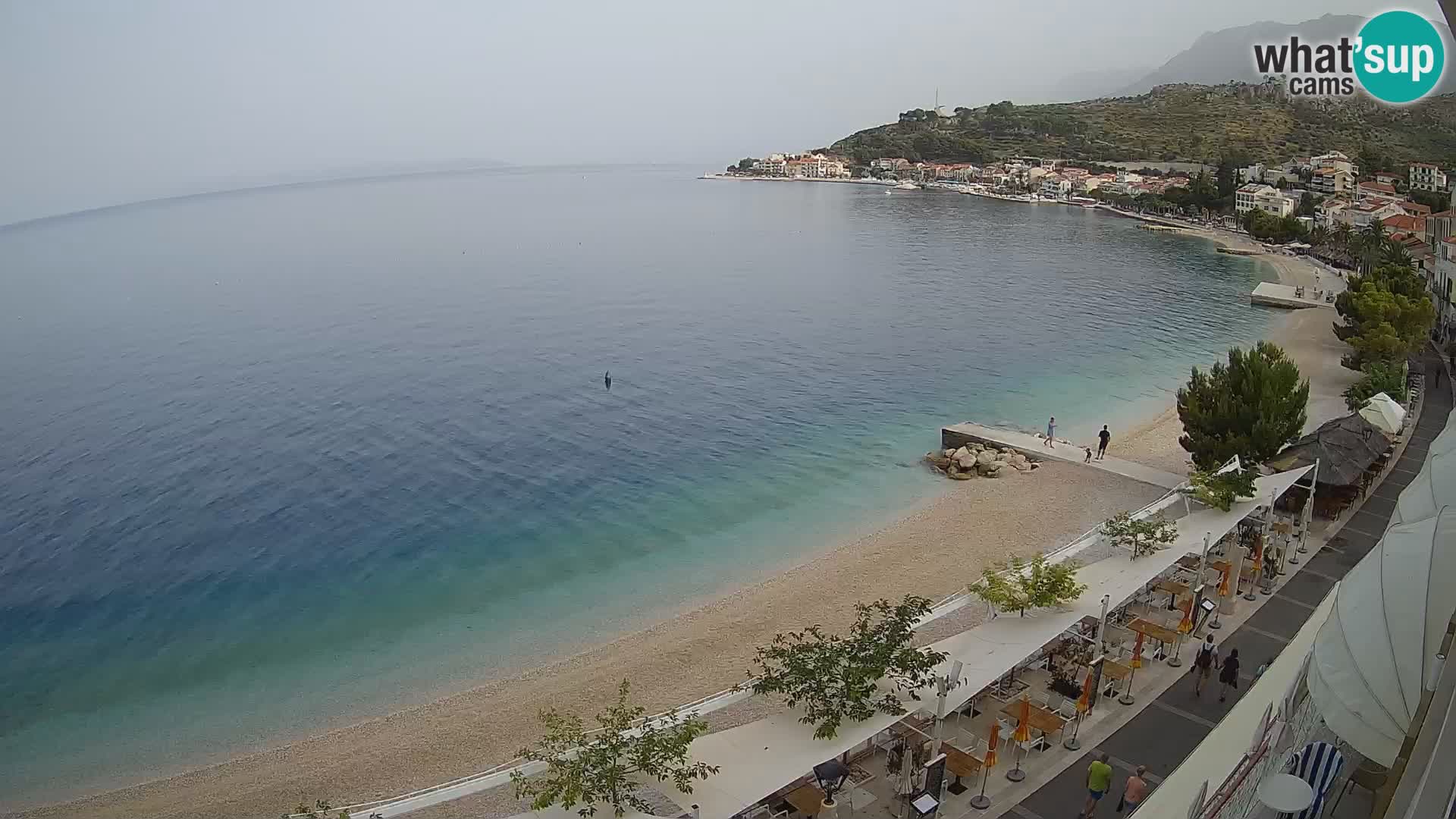 Panorama strand in Podgora