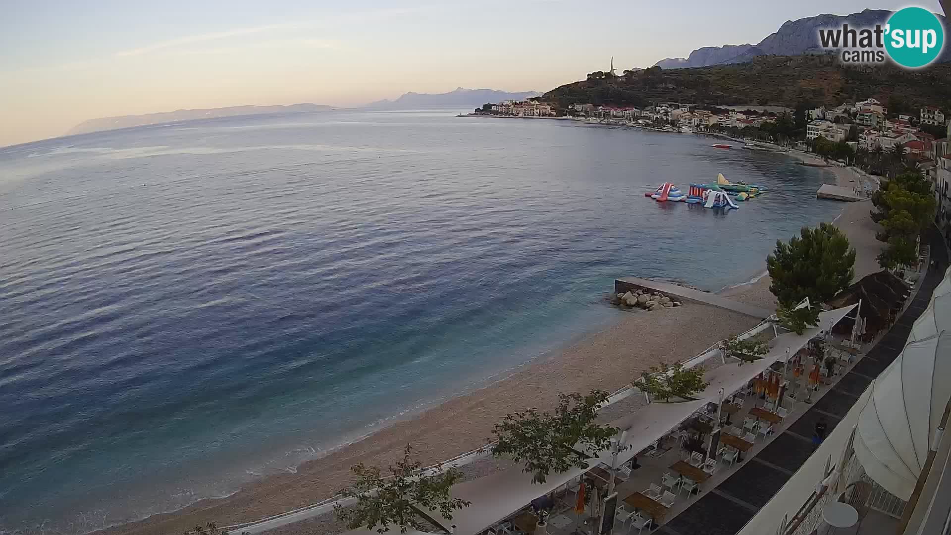 Vista de la playa in Podgora