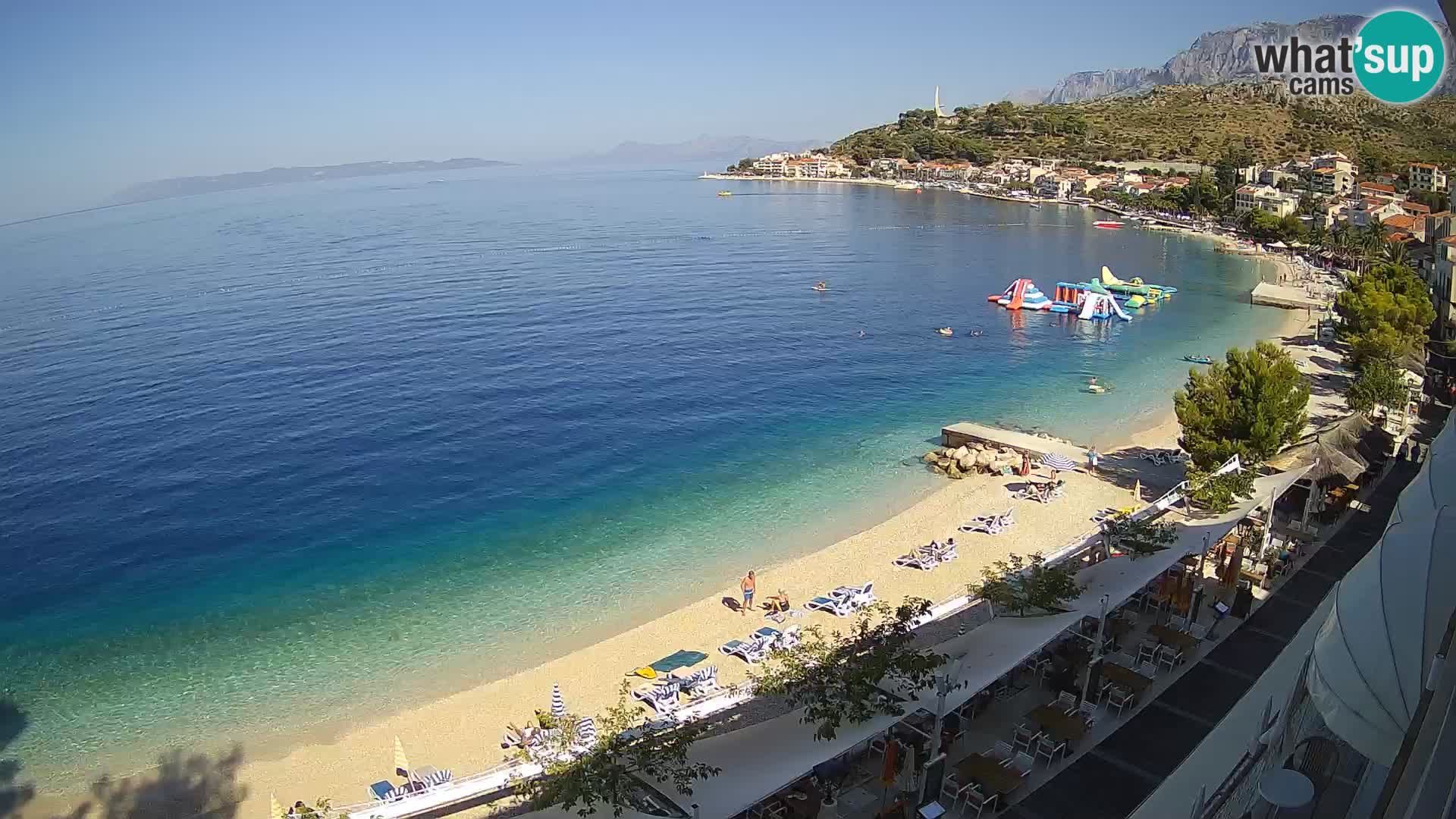 Panorama della spiaggia a Podgora