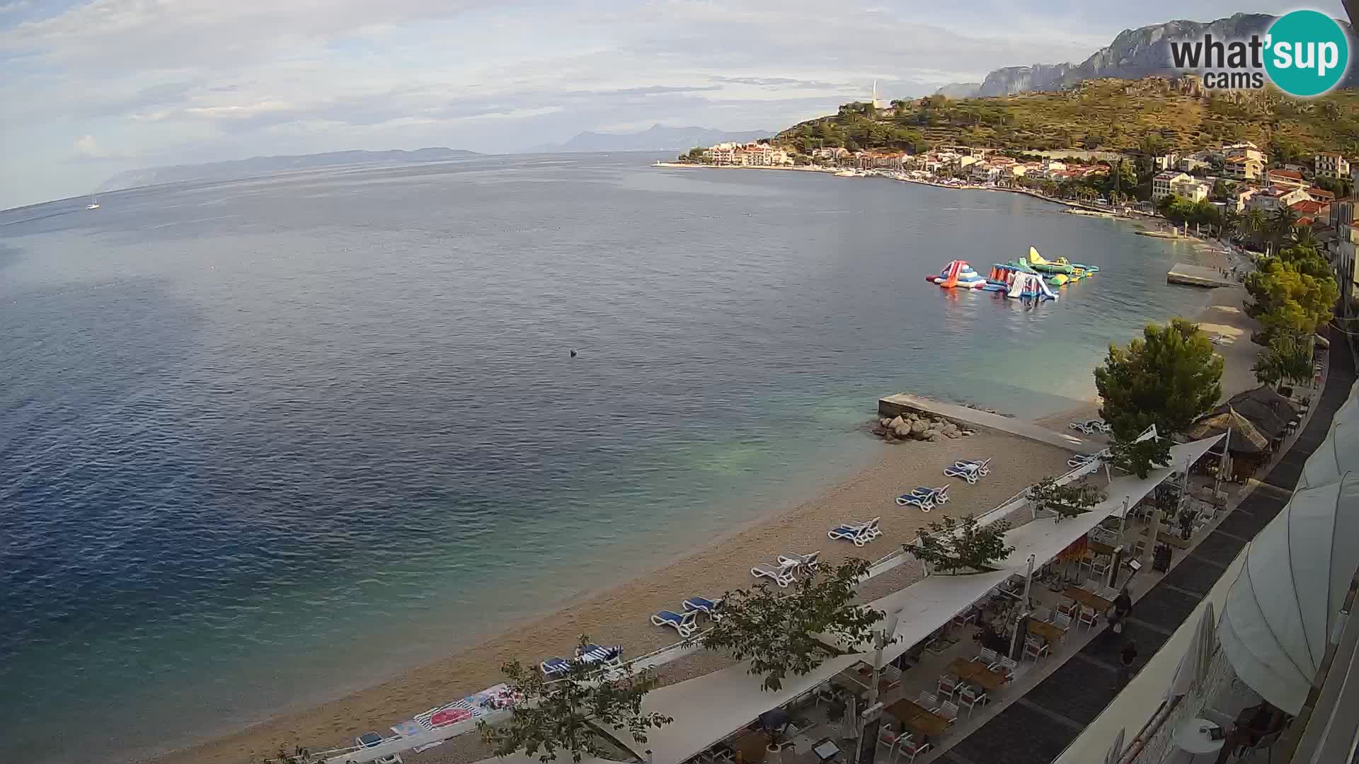 Vista de la playa in Podgora