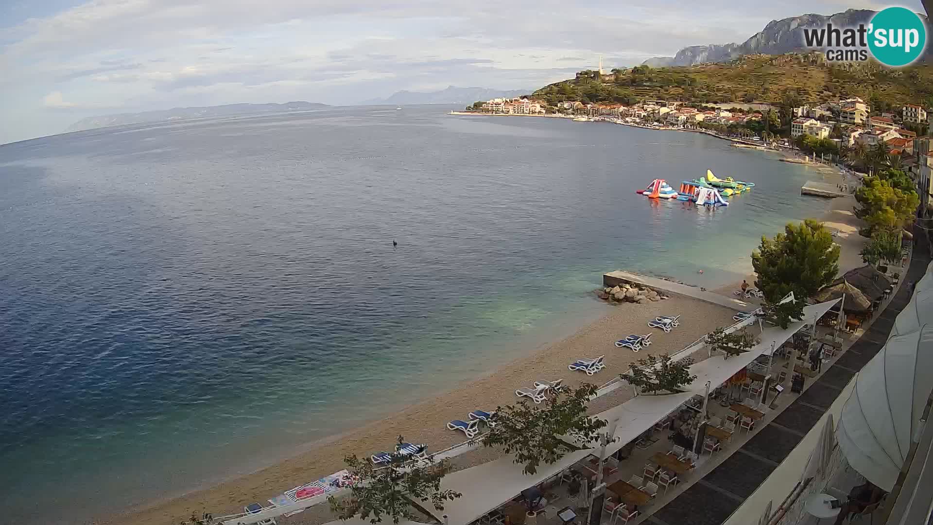 Vue de plage in Podgora