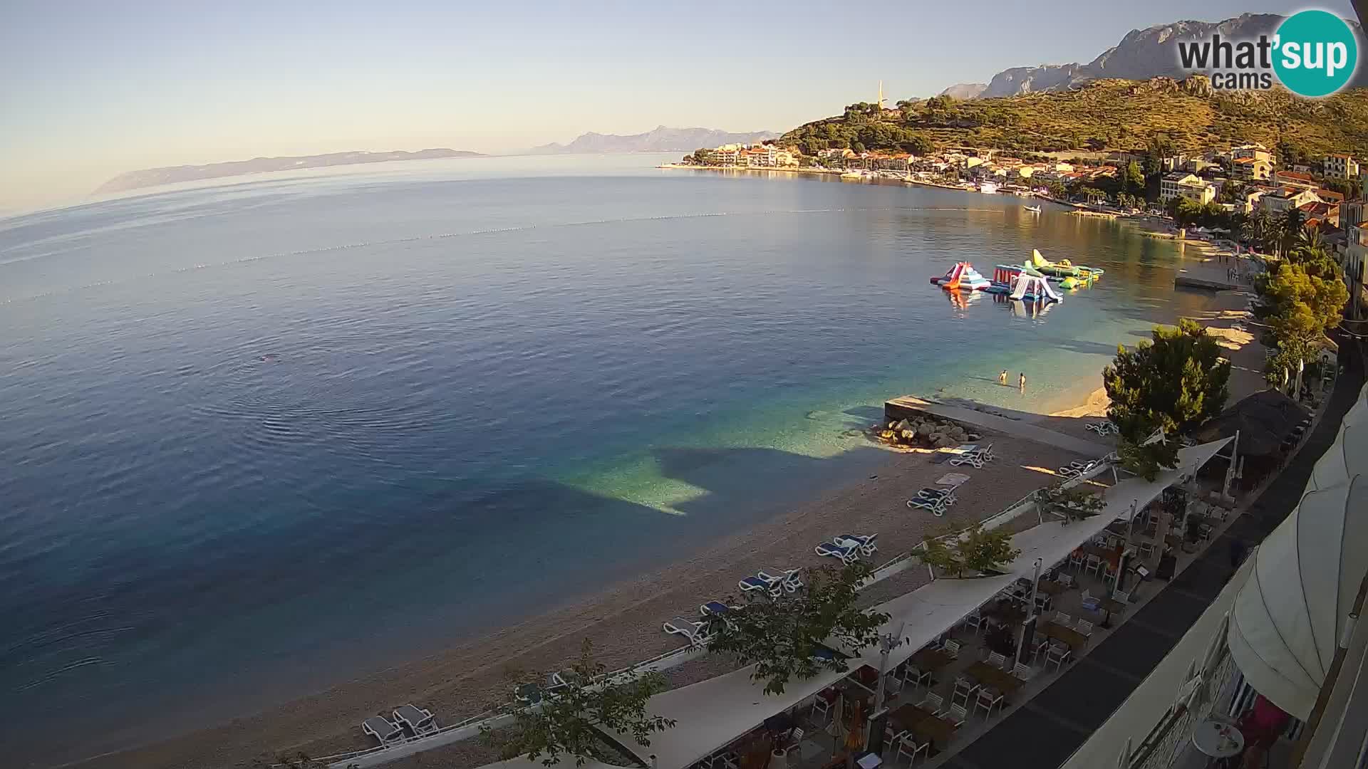 Podgora webcam – panorama beach – Dalmatia – Croatia