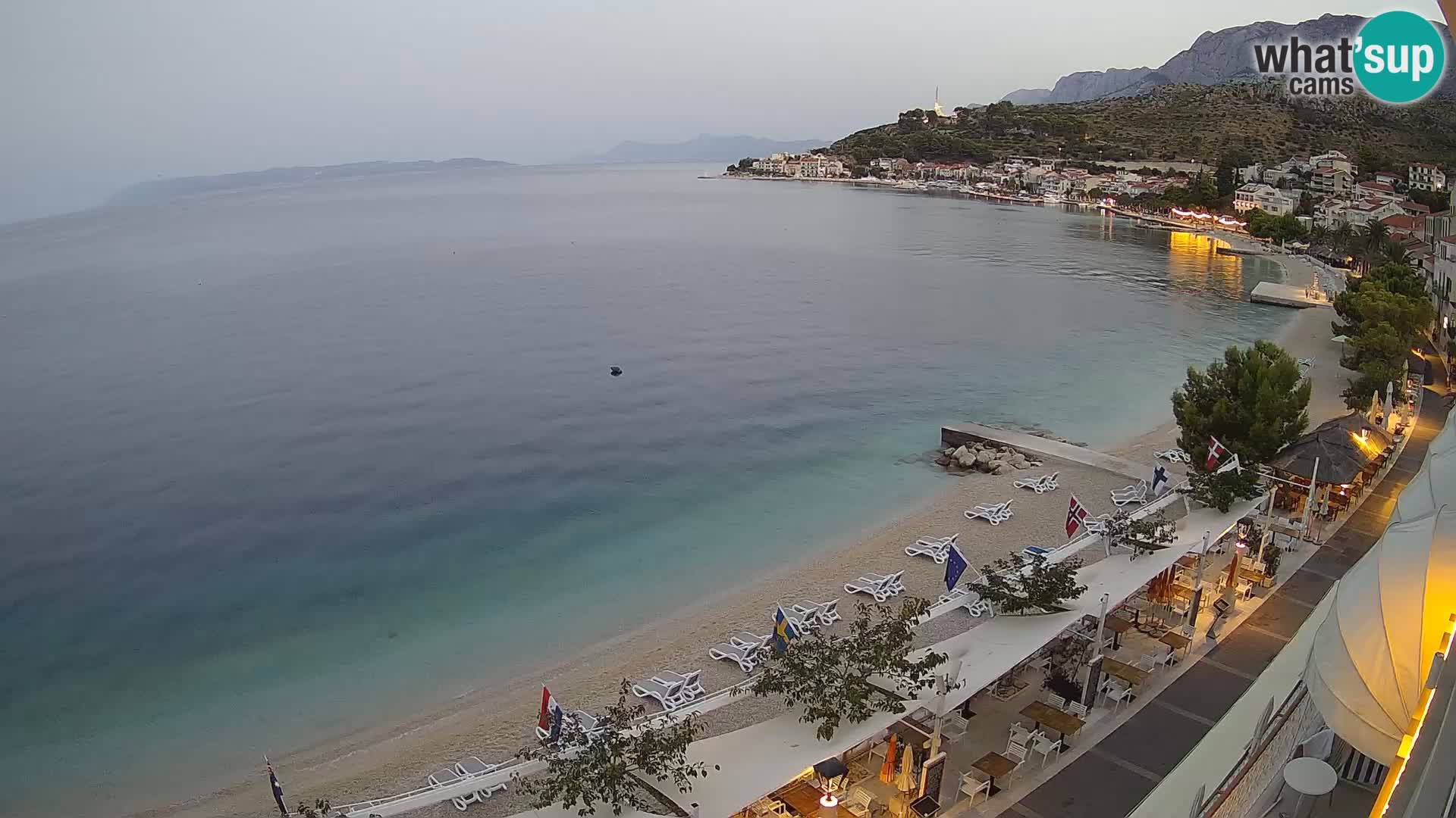 Panorama strand in Podgora