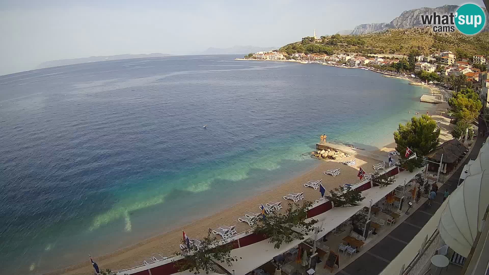 Vue de plage in Podgora