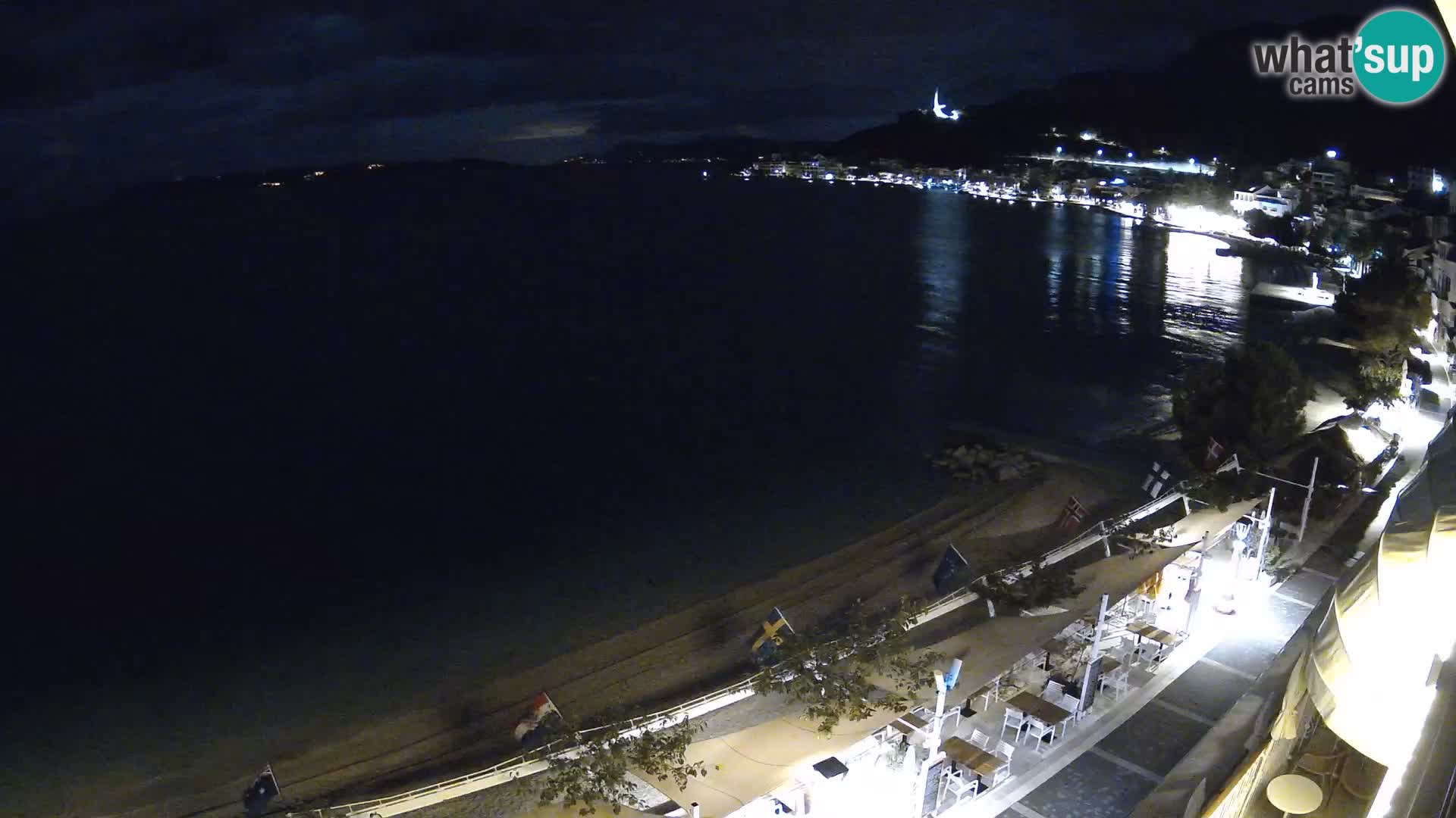 Vista de la playa in Podgora