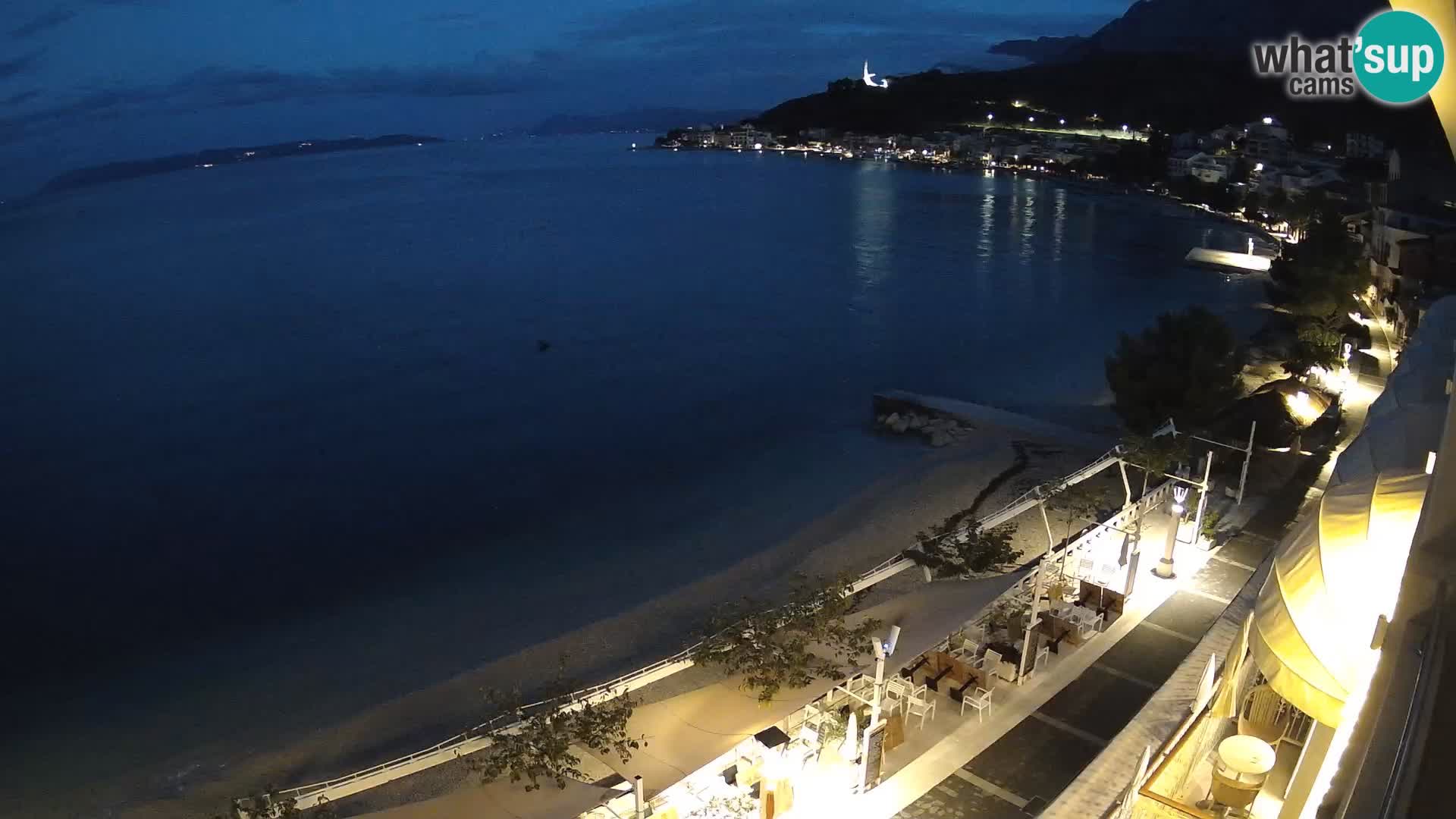 Vue de plage in Podgora