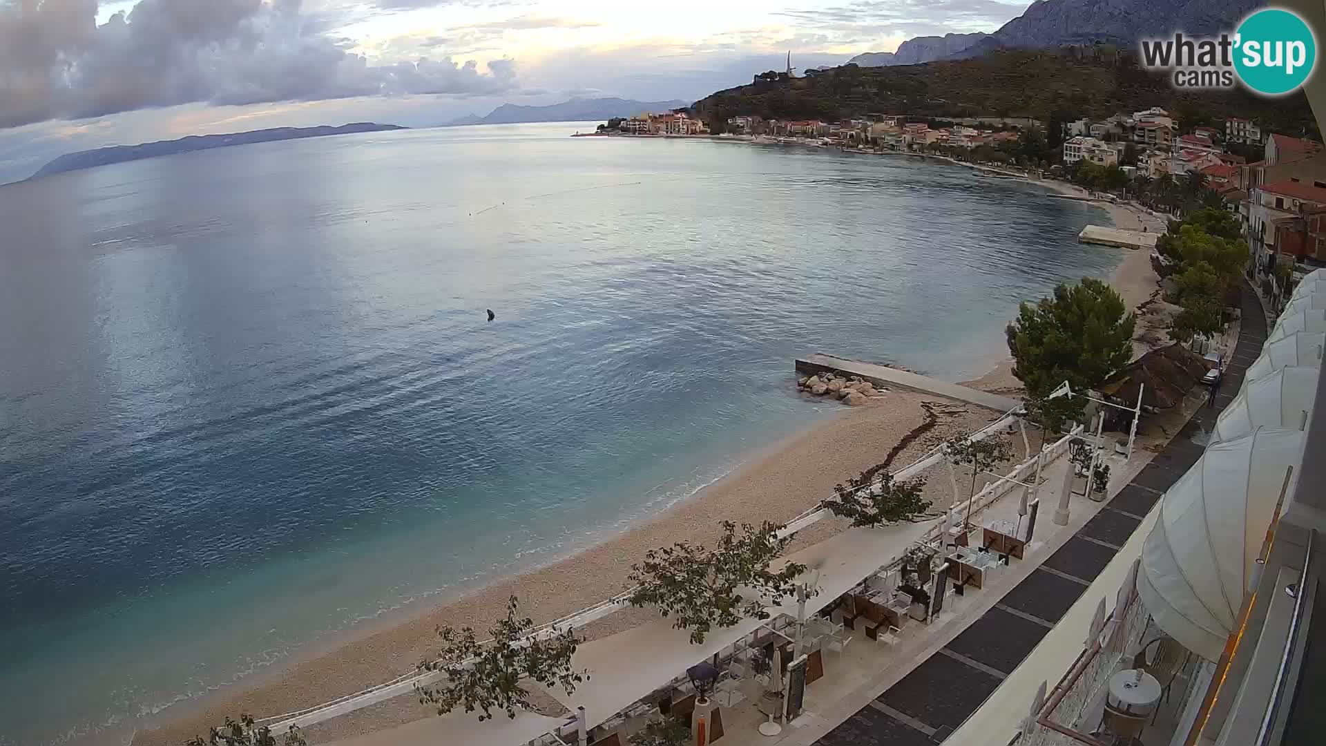 Panorama strand in Podgora