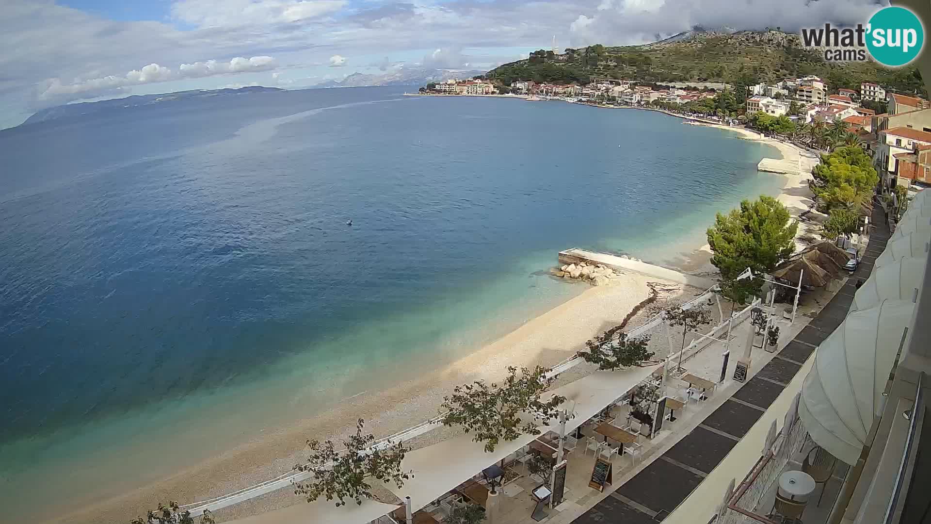 Vista de la playa in Podgora