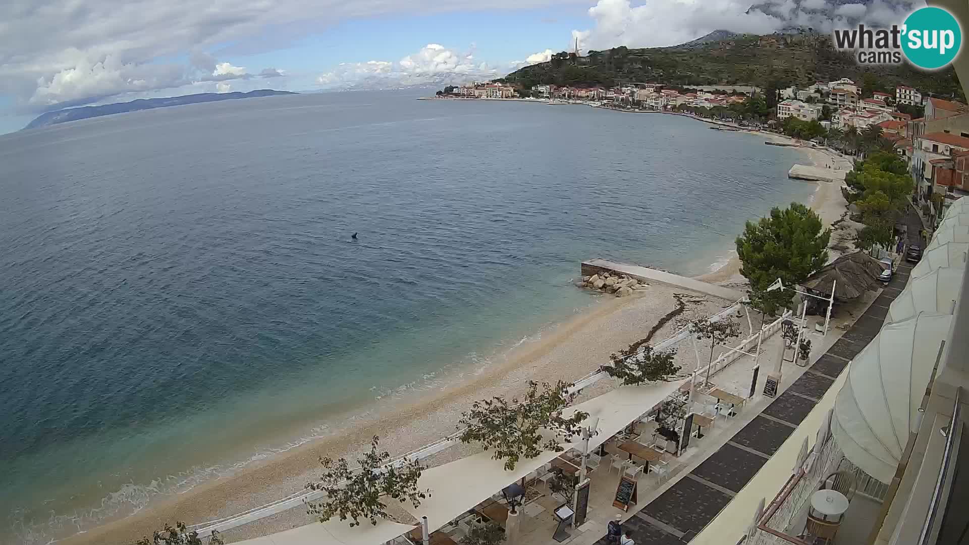 Vista de la playa in Podgora