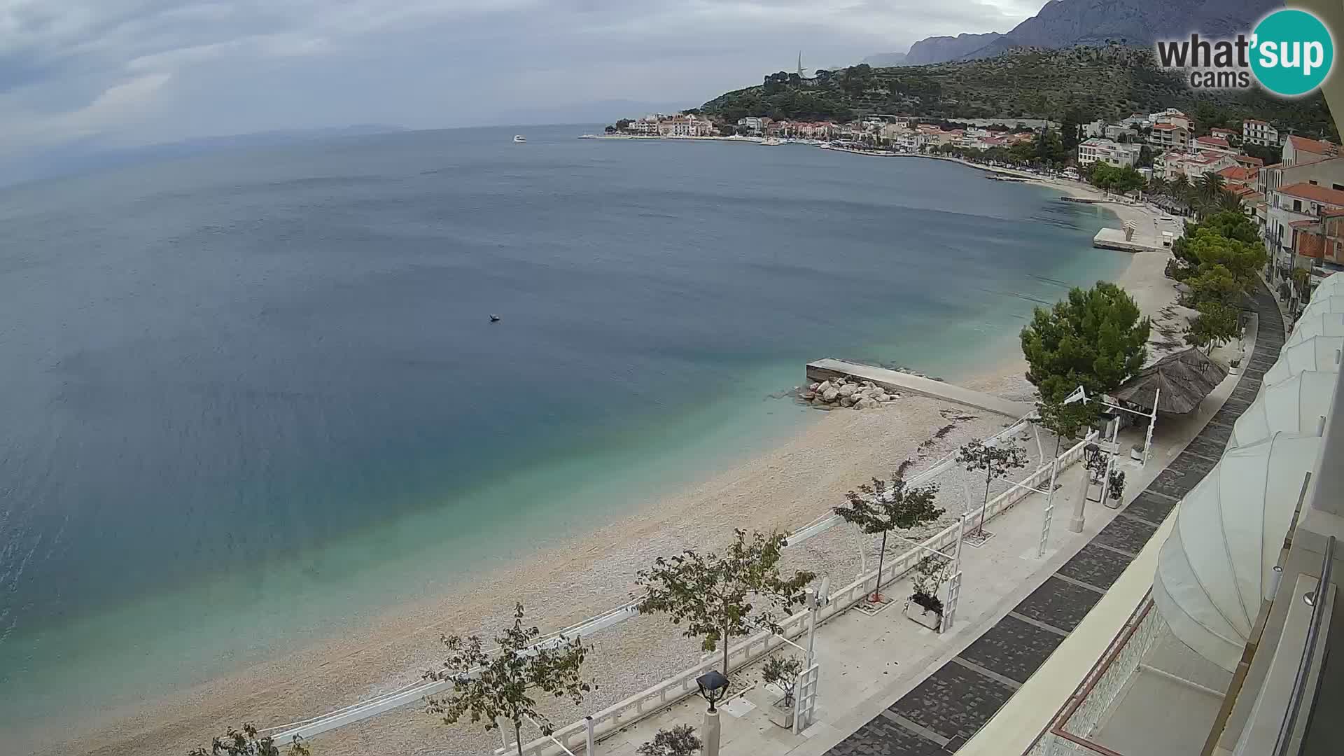 Panorama strand in Podgora