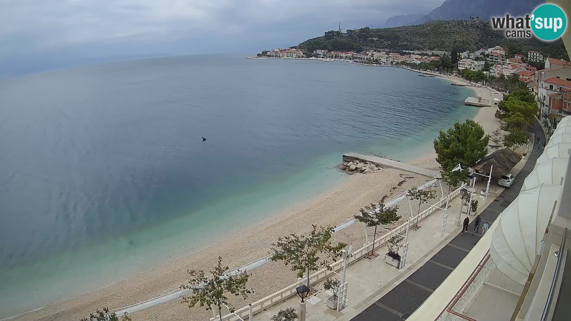 Vista de la playa in Podgora