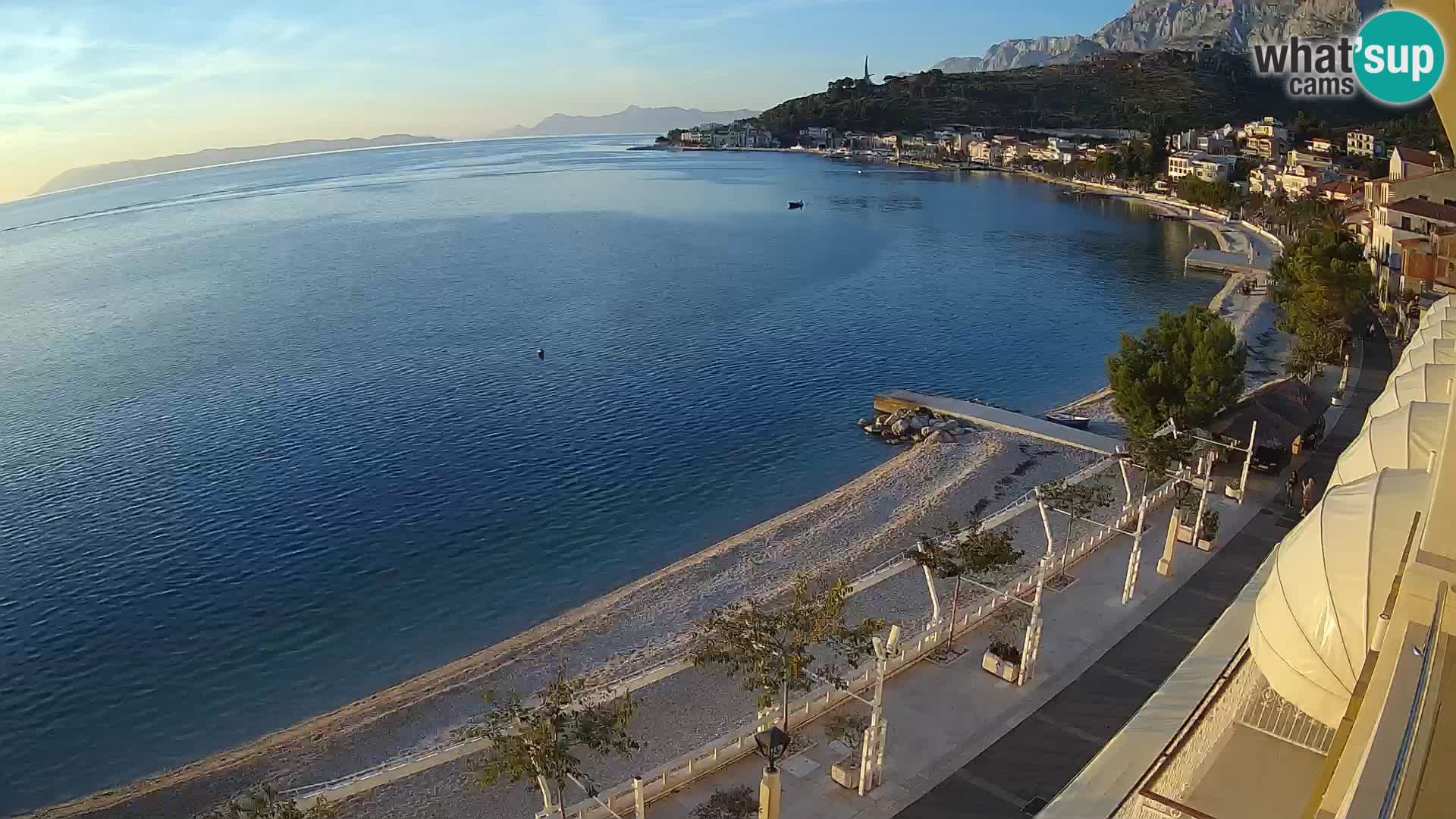 Panorama strand in Podgora