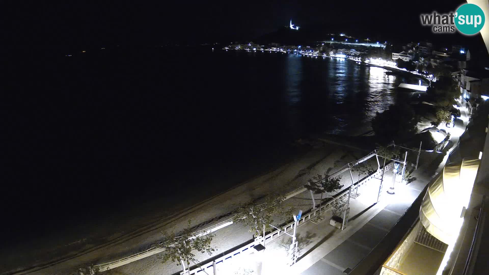 Vue de plage in Podgora