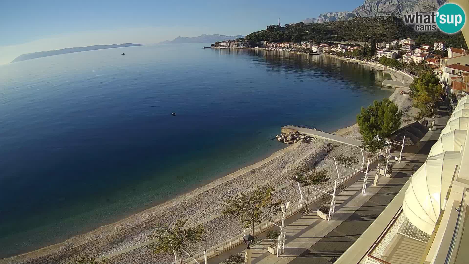 Panorama strand in Podgora