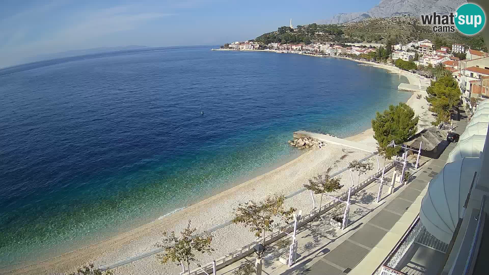 Podgora webcam – panorama beach – Dalmatia – Croatia