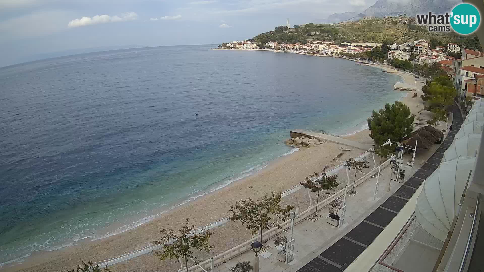 Razgled na plažo v Podgori