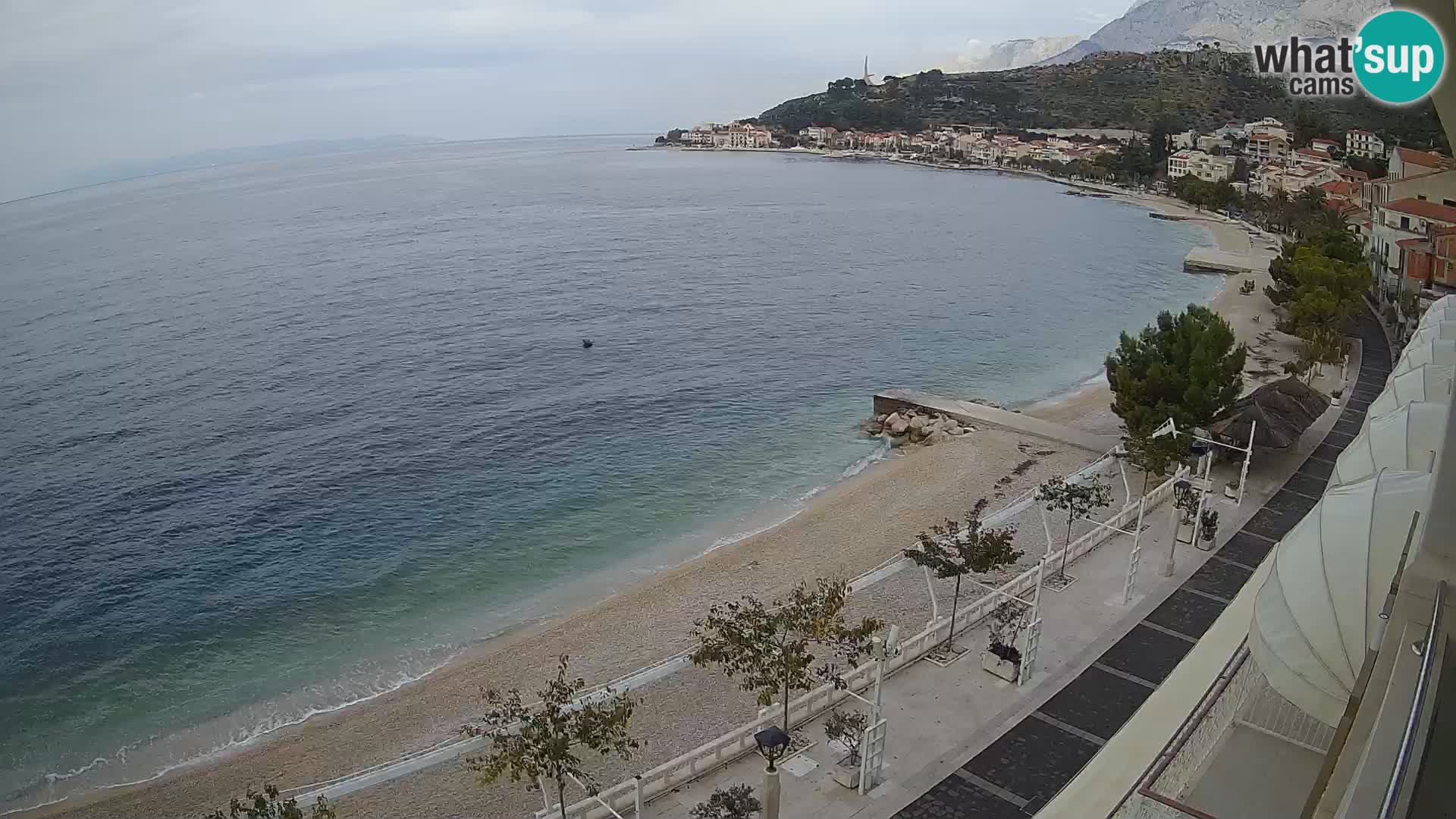 Vista de la playa in Podgora