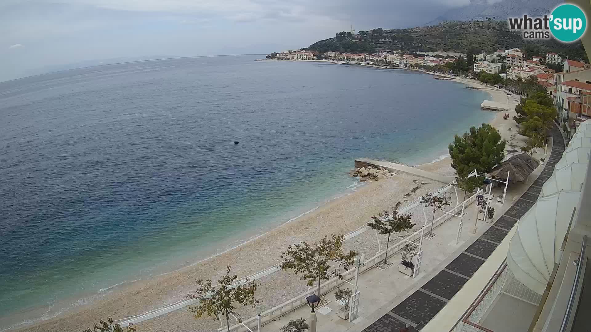 Podgora webcam – panorama beach – Dalmatia – Croatia