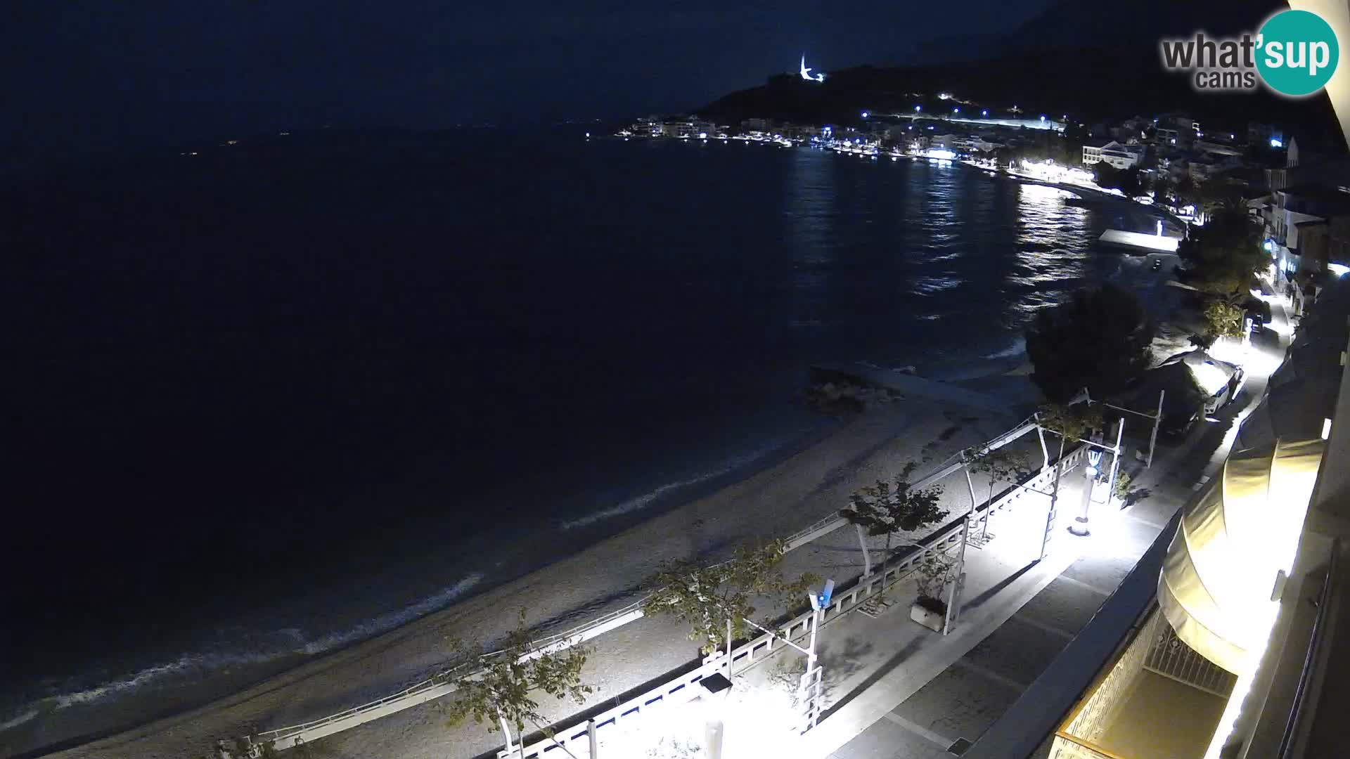 Vista de la playa in Podgora