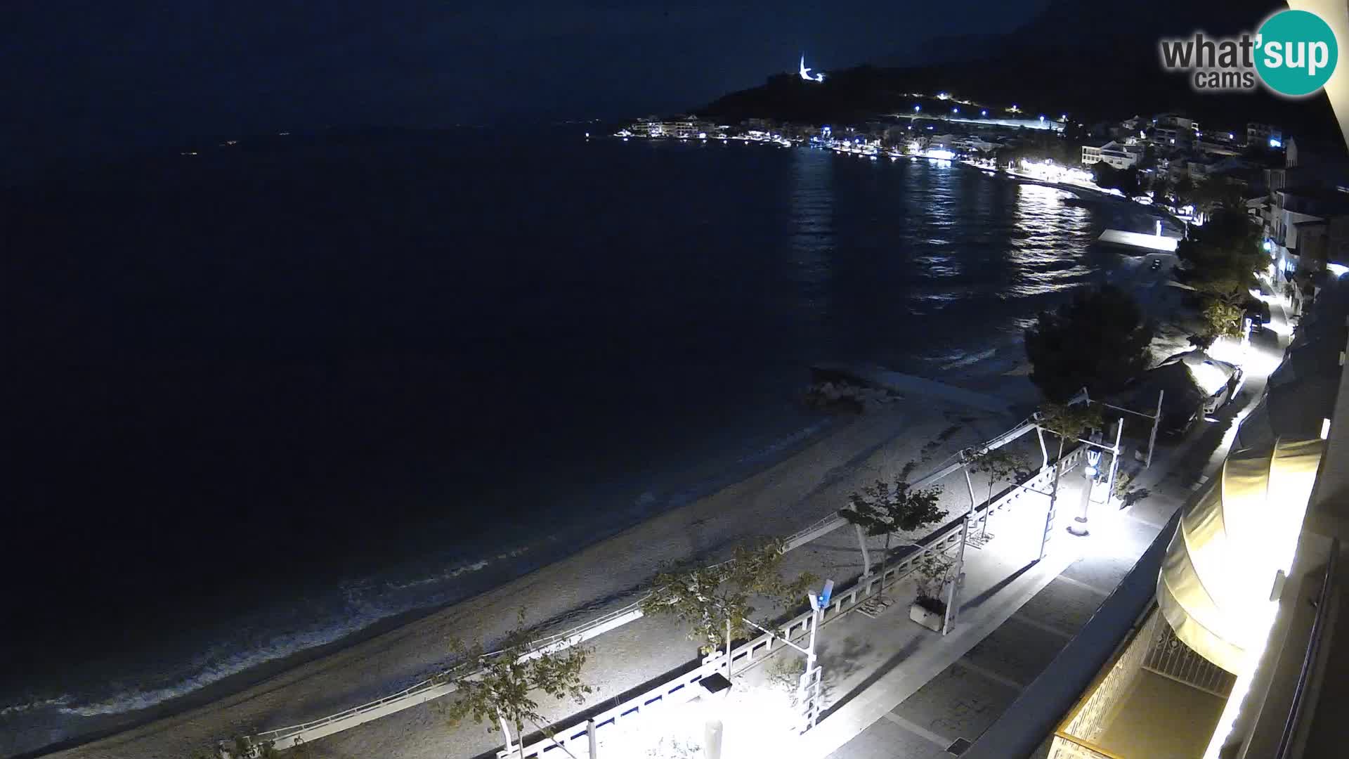 Vista de la playa in Podgora