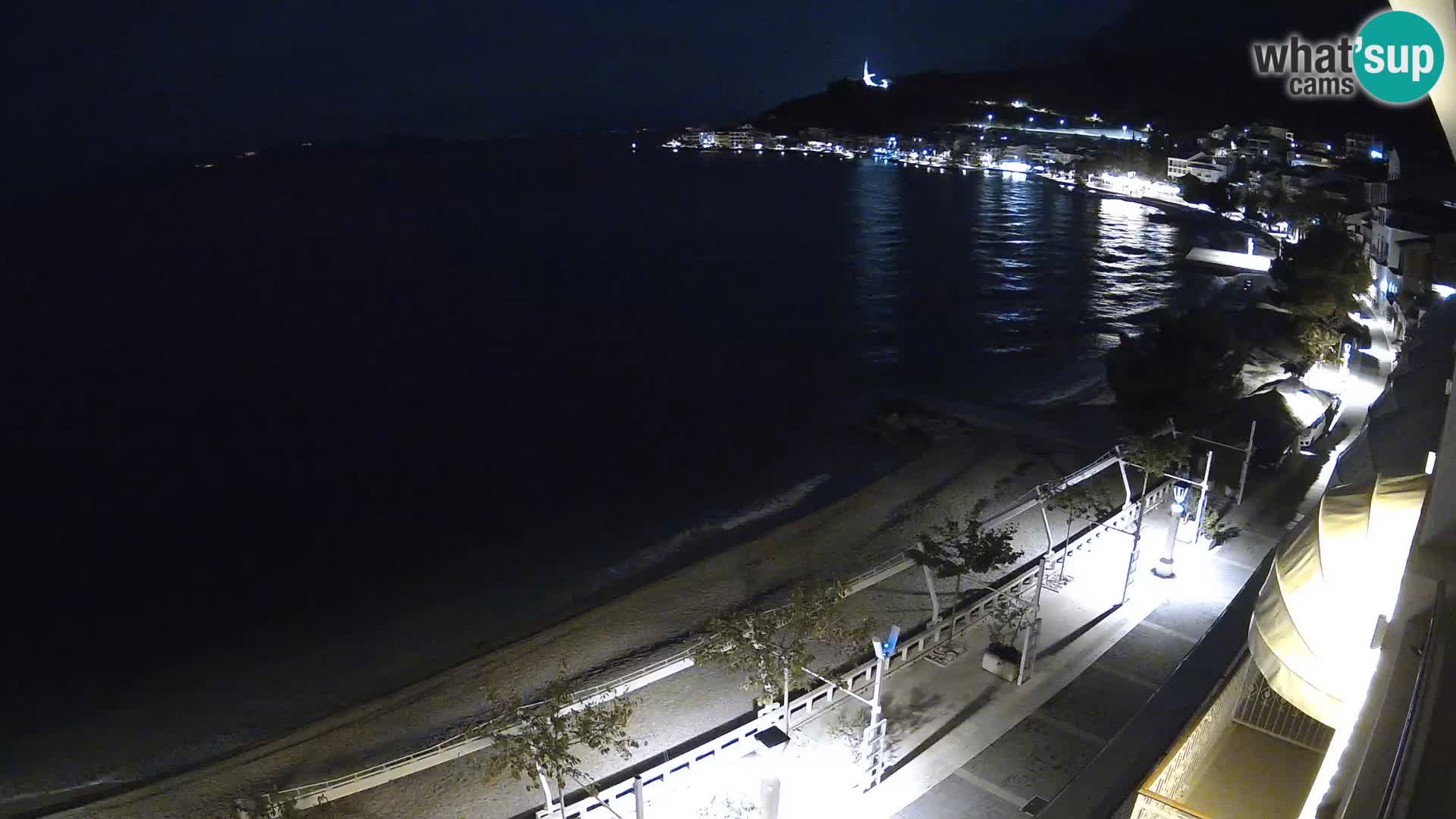 Panorama della spiaggia a Podgora