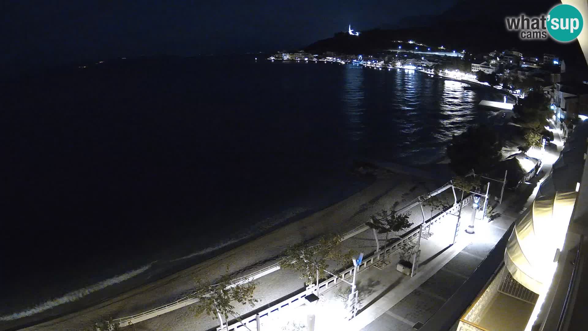 Panorama della spiaggia a Podgora