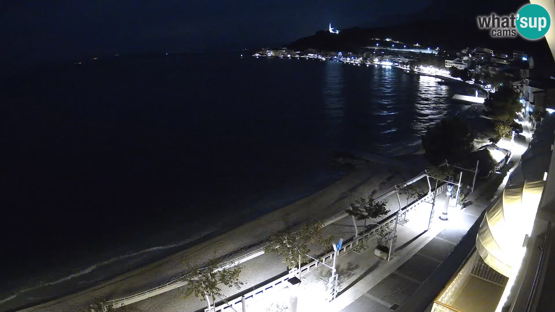 Vista de la playa in Podgora