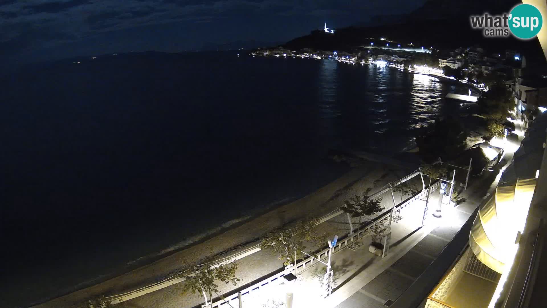 Vista de la playa in Podgora