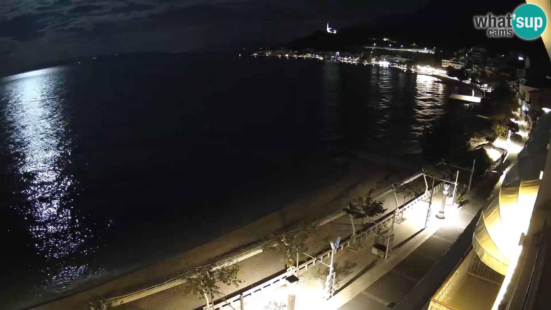 Vista de la playa in Podgora