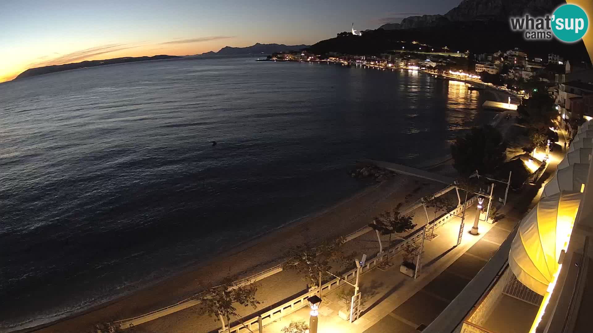 Vista de la playa in Podgora