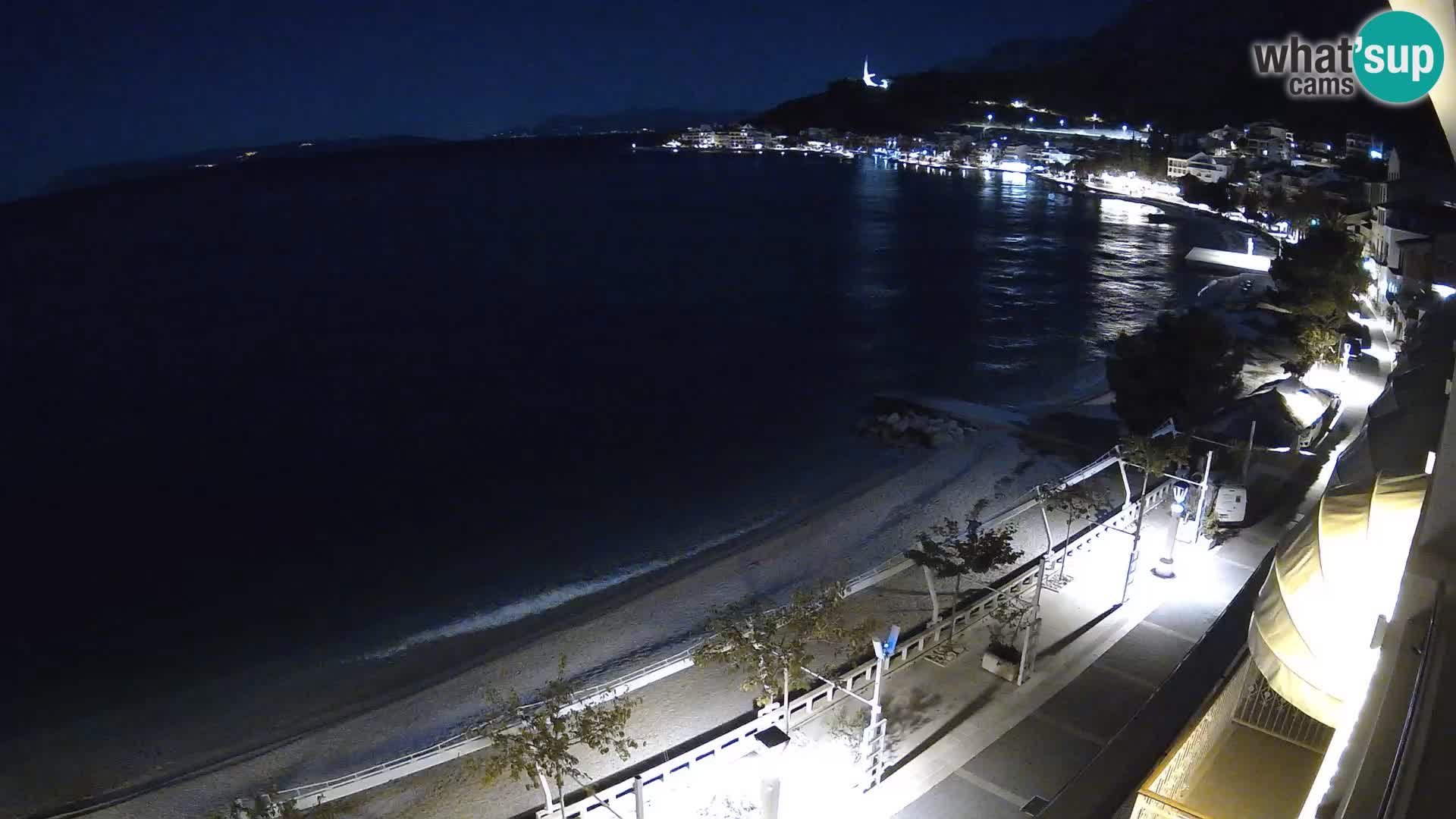 Panorama della spiaggia a Podgora