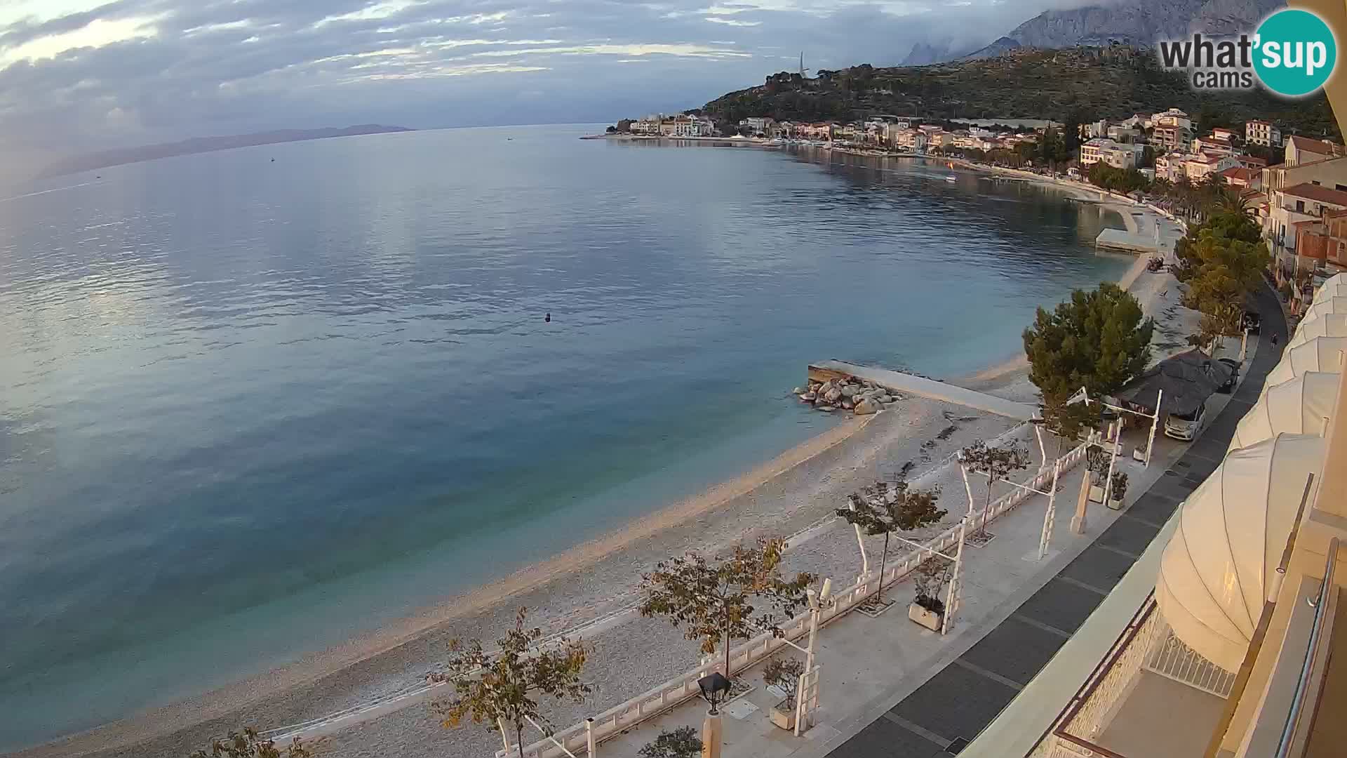 Podgora webcam – panorama beach – Dalmatia – Croatia