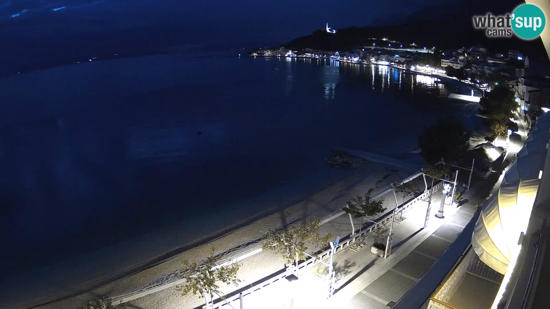 Vue de plage in Podgora