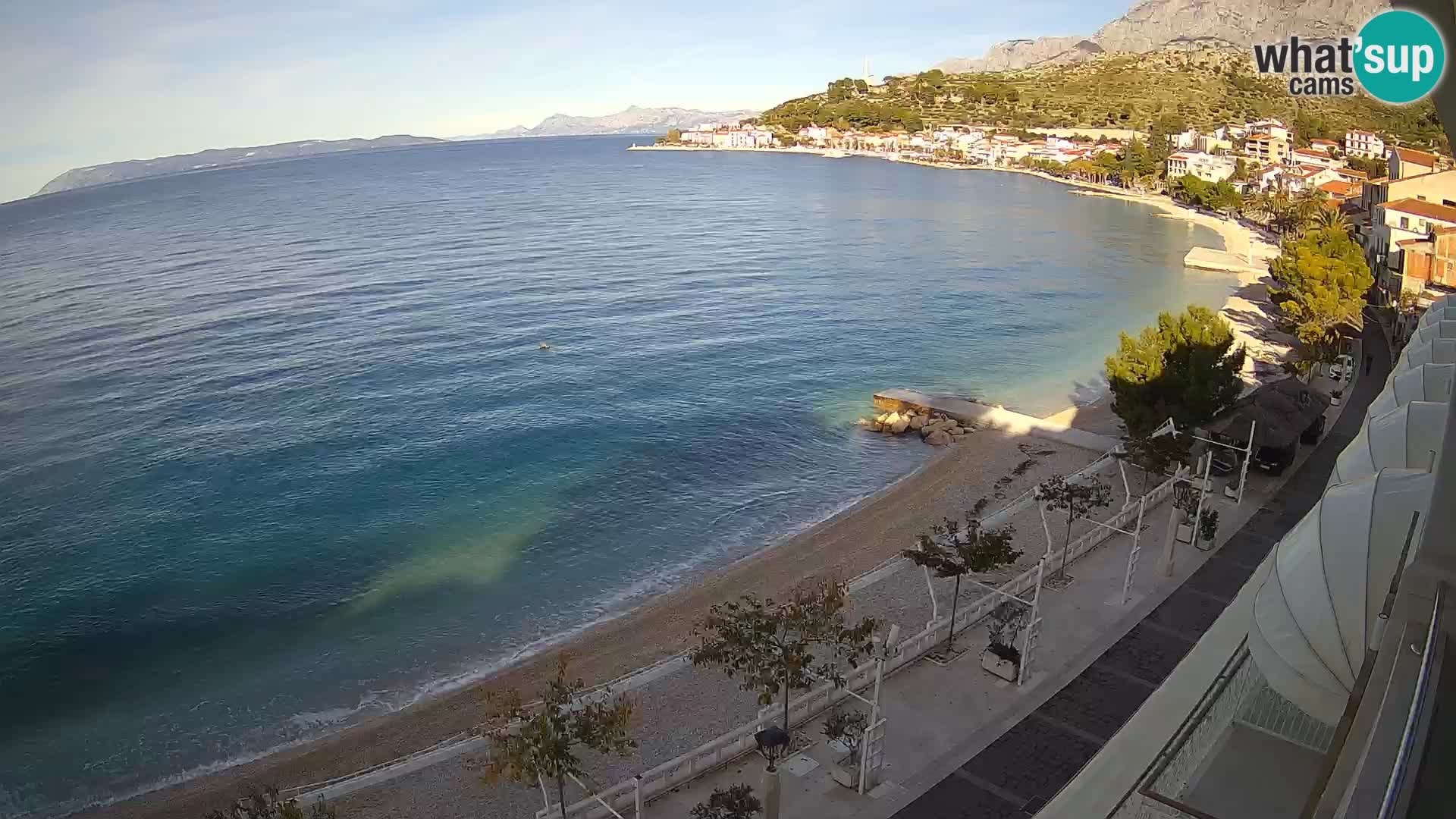 Panorama strand in Podgora