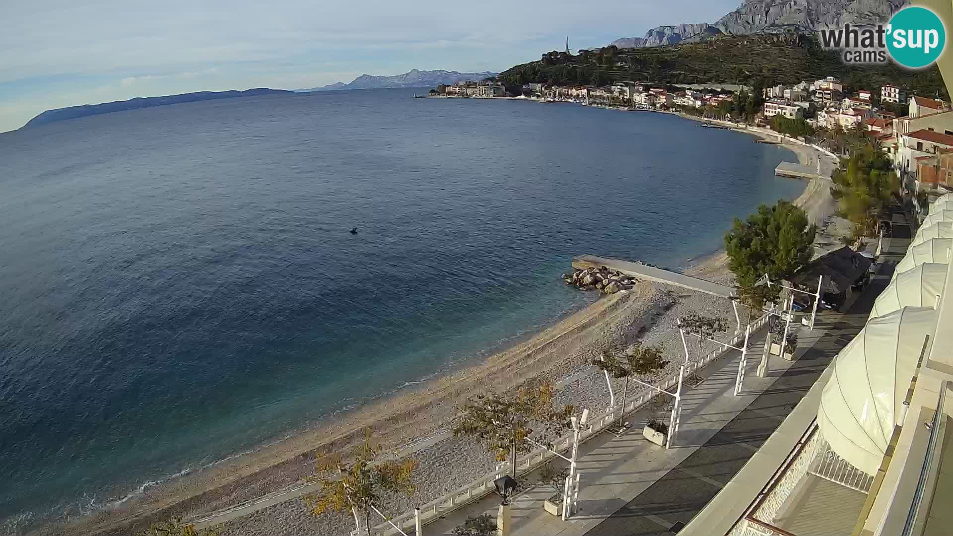 Panorama strand in Podgora