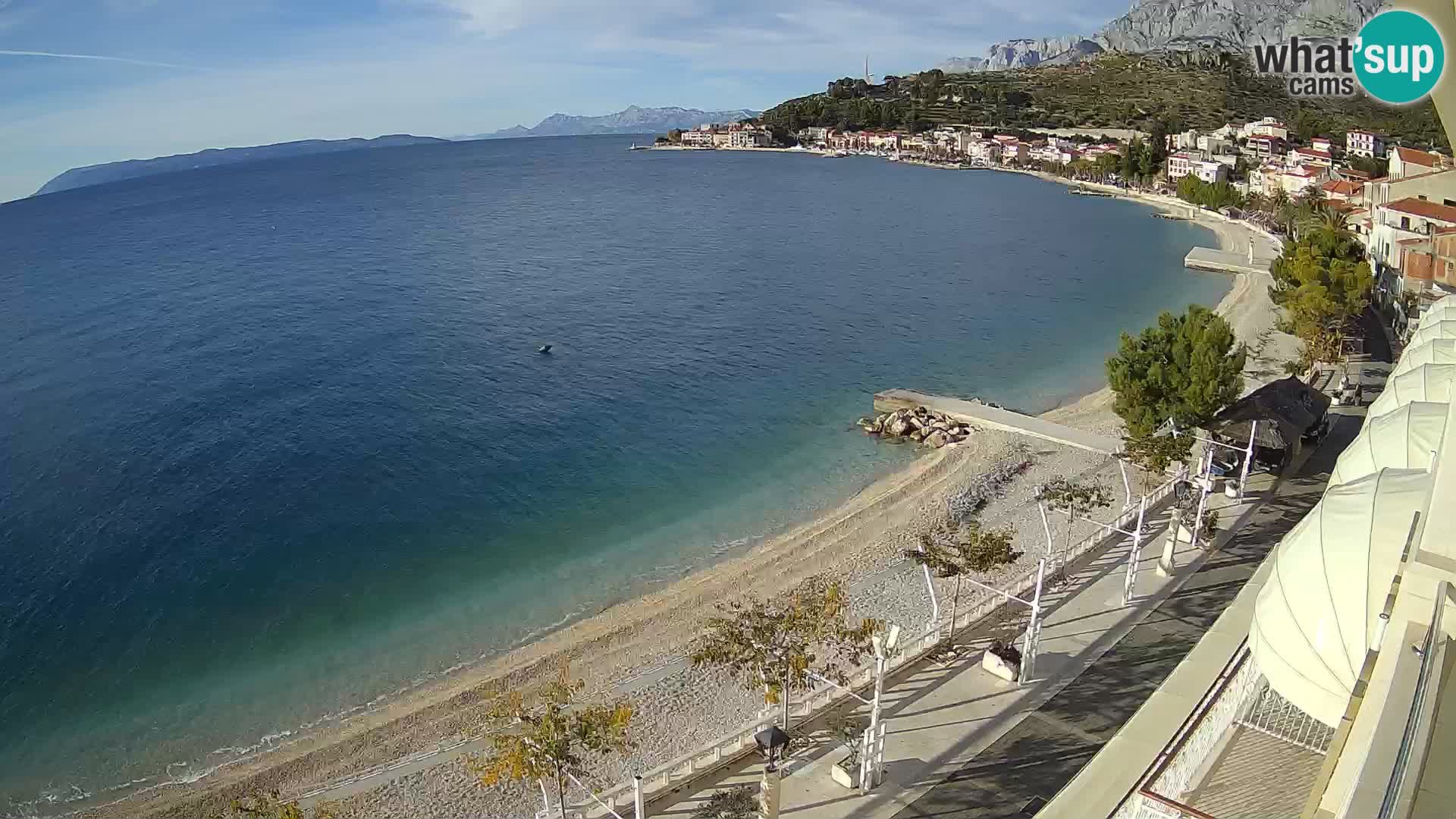 Panorama strand in Podgora