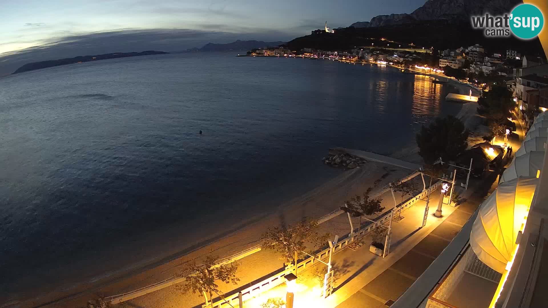 Panorama strand in Podgora